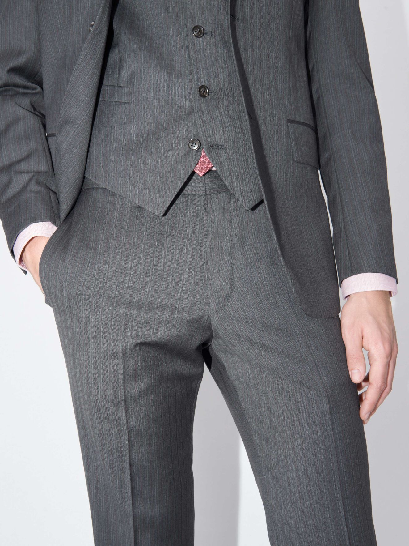 Todd Trousers in Med Grey Mel from Tiger of Sweden Todd Trousers in Med Grey Mel from Tiger of Sweden