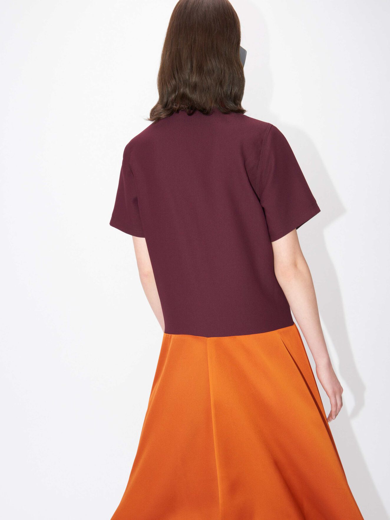 Adze Shirt Dress in Wine from Tiger of Sweden Adze Shirt Dress in Wine from Tiger of Sweden