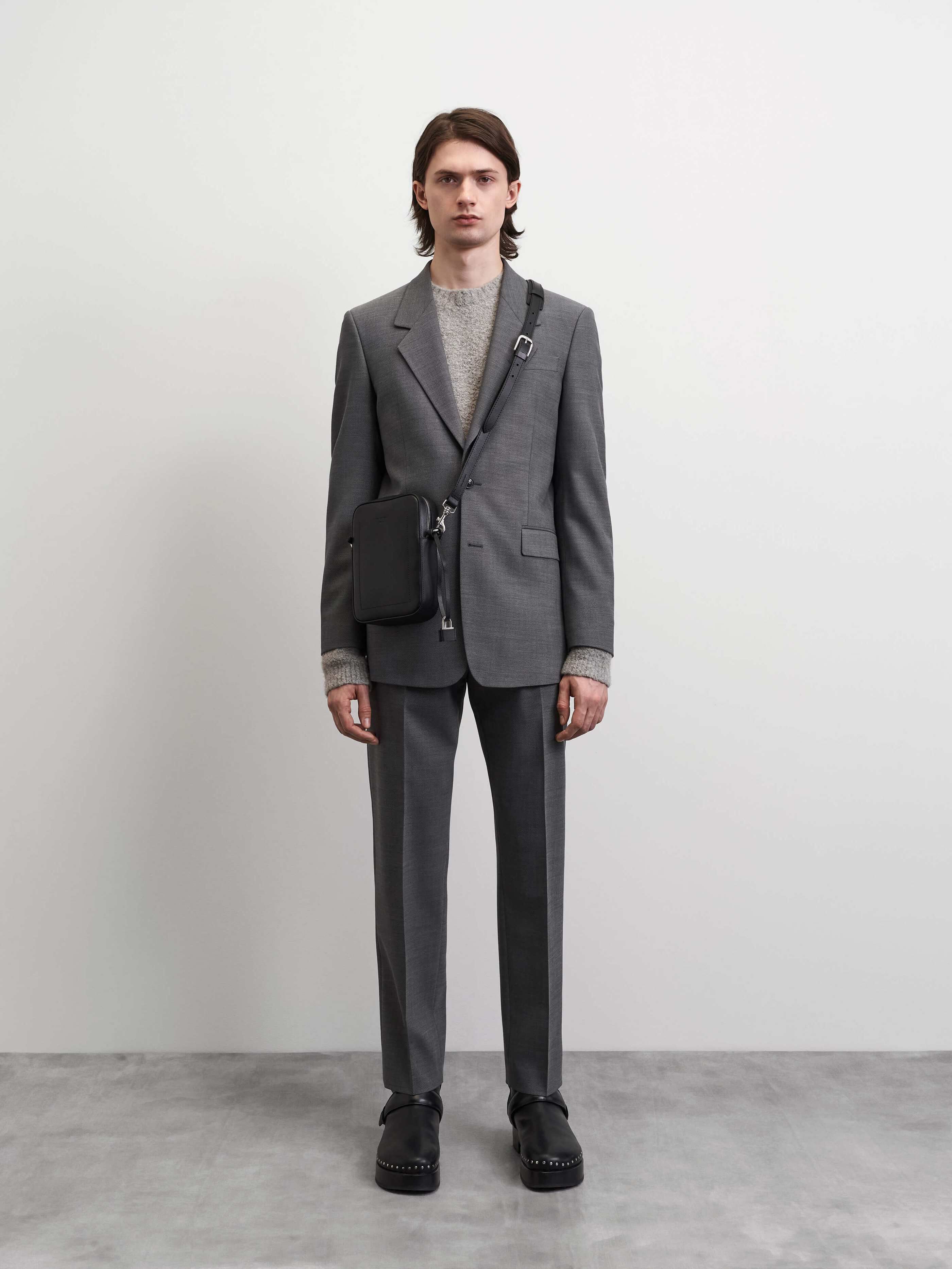 Marella Suit Trouser light grey flecked business style Fashion Suits Suit Trousers 