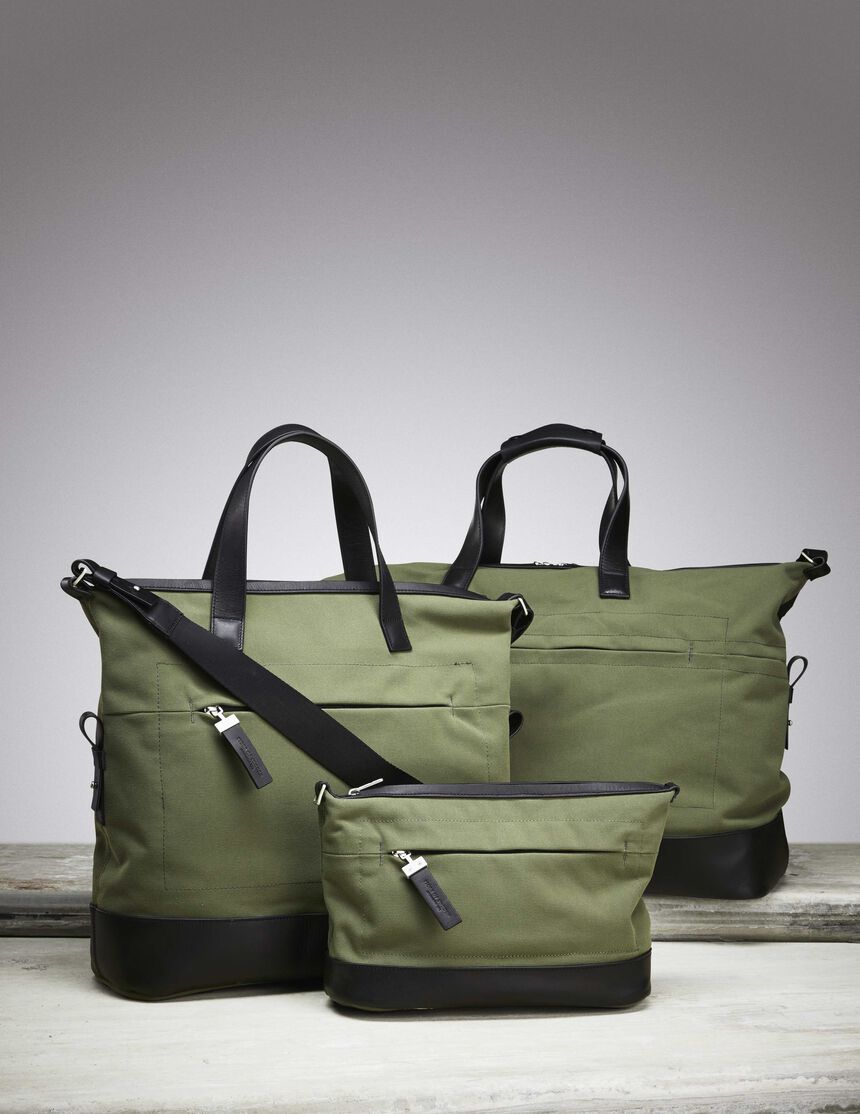 THORNE BAG in Deep Olive from Tiger of Sweden THORNE BAG in Deep Olive from Tiger of Sweden