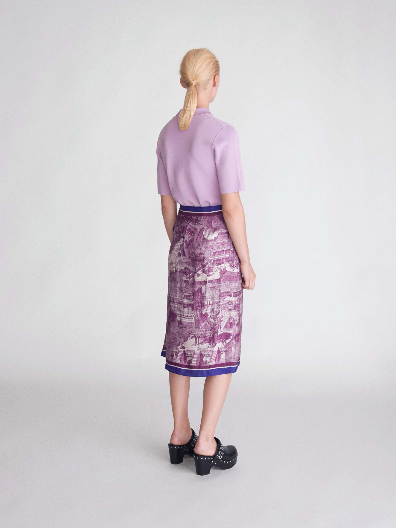 Kingsan Pullover in Purple Air from Tiger of Sweden Kingsan Pullover in Purple Air from Tiger of Sweden