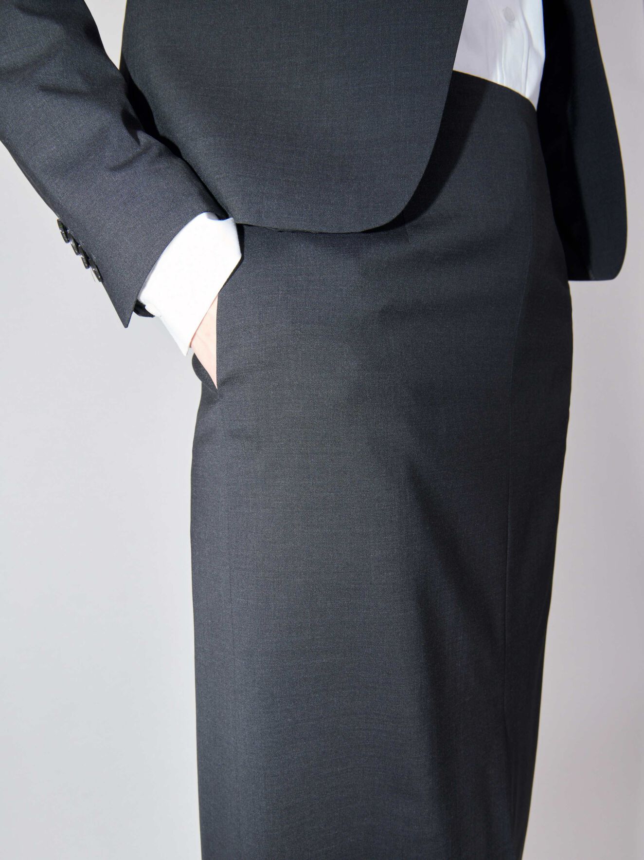 Wedelia Skirt in Dark grey Mel from Tiger of Sweden Wedelia Skirt in Dark grey Mel from Tiger of Sweden