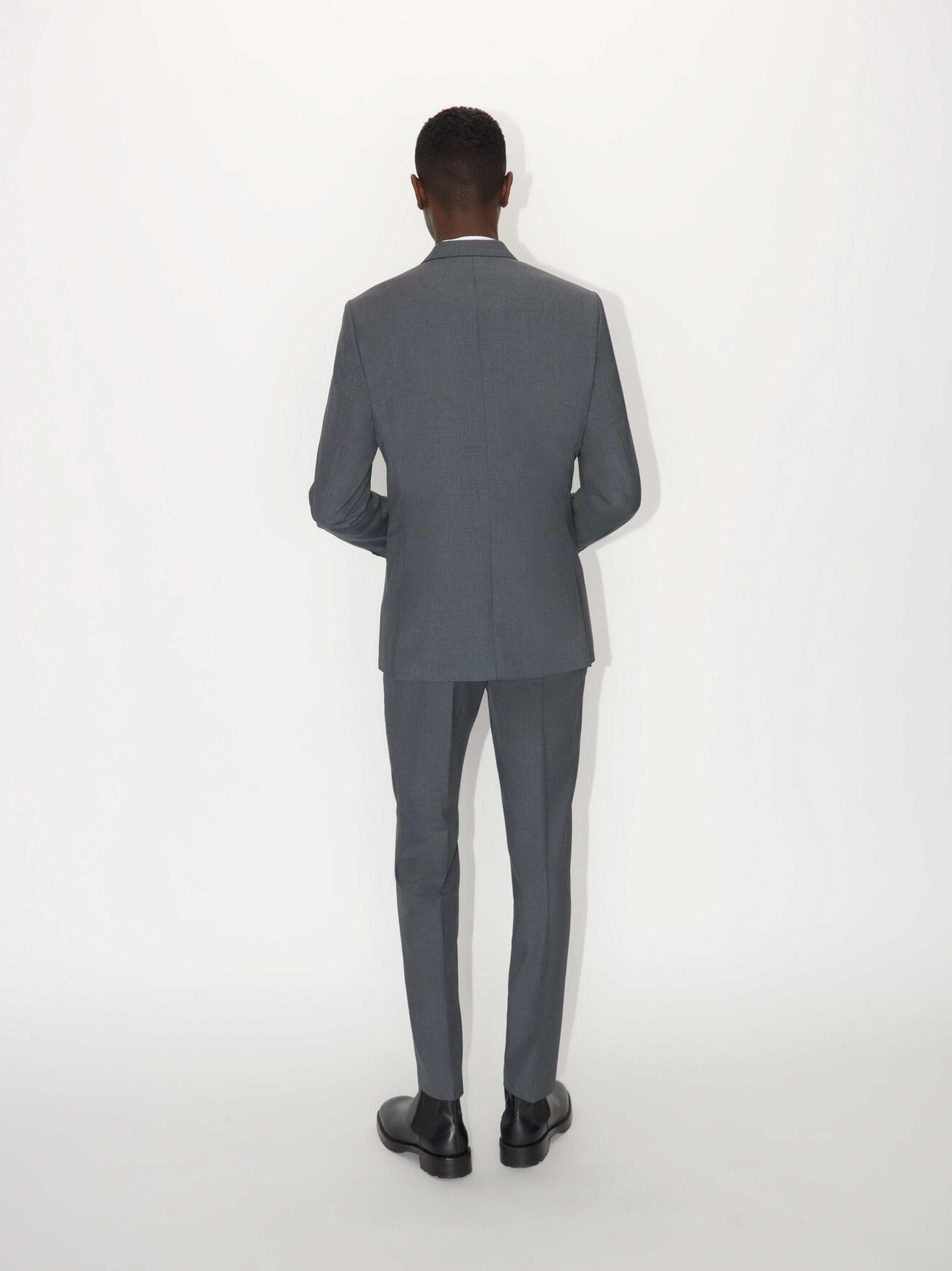 Thodd Trousers in Med Grey Mel from Tiger of Sweden Thodd Trousers in Med Grey Mel from Tiger of Sweden