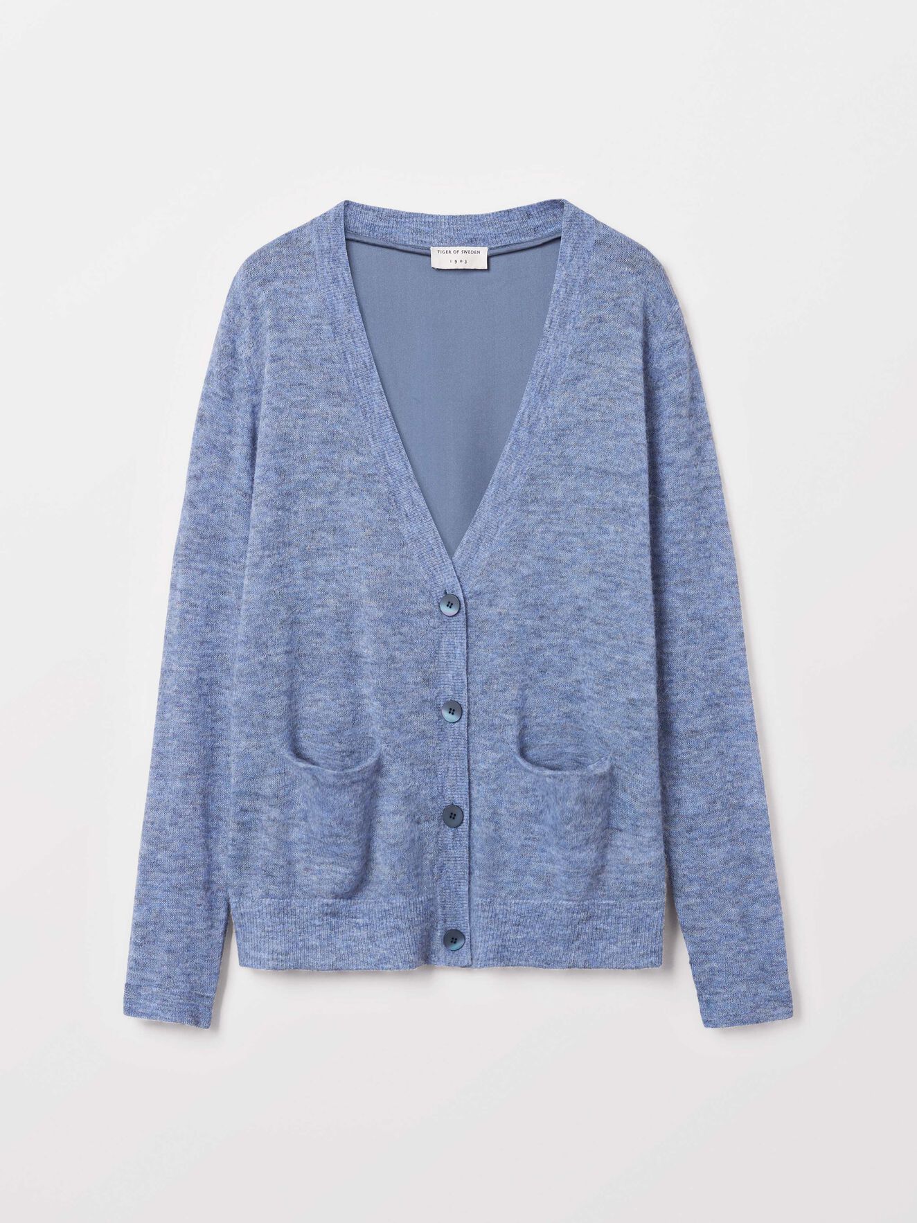 Hassi Cardigan in Soft blue from Tiger of Sweden Hassi Cardigan in Soft blue from Tiger of Sweden