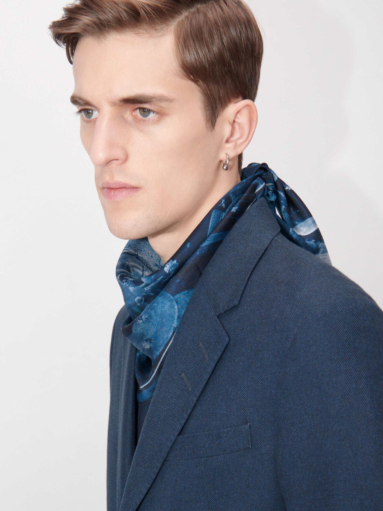 Soane Scarf in Cornflower from Tiger of Sweden Soane Scarf in Cornflower from Tiger of Sweden