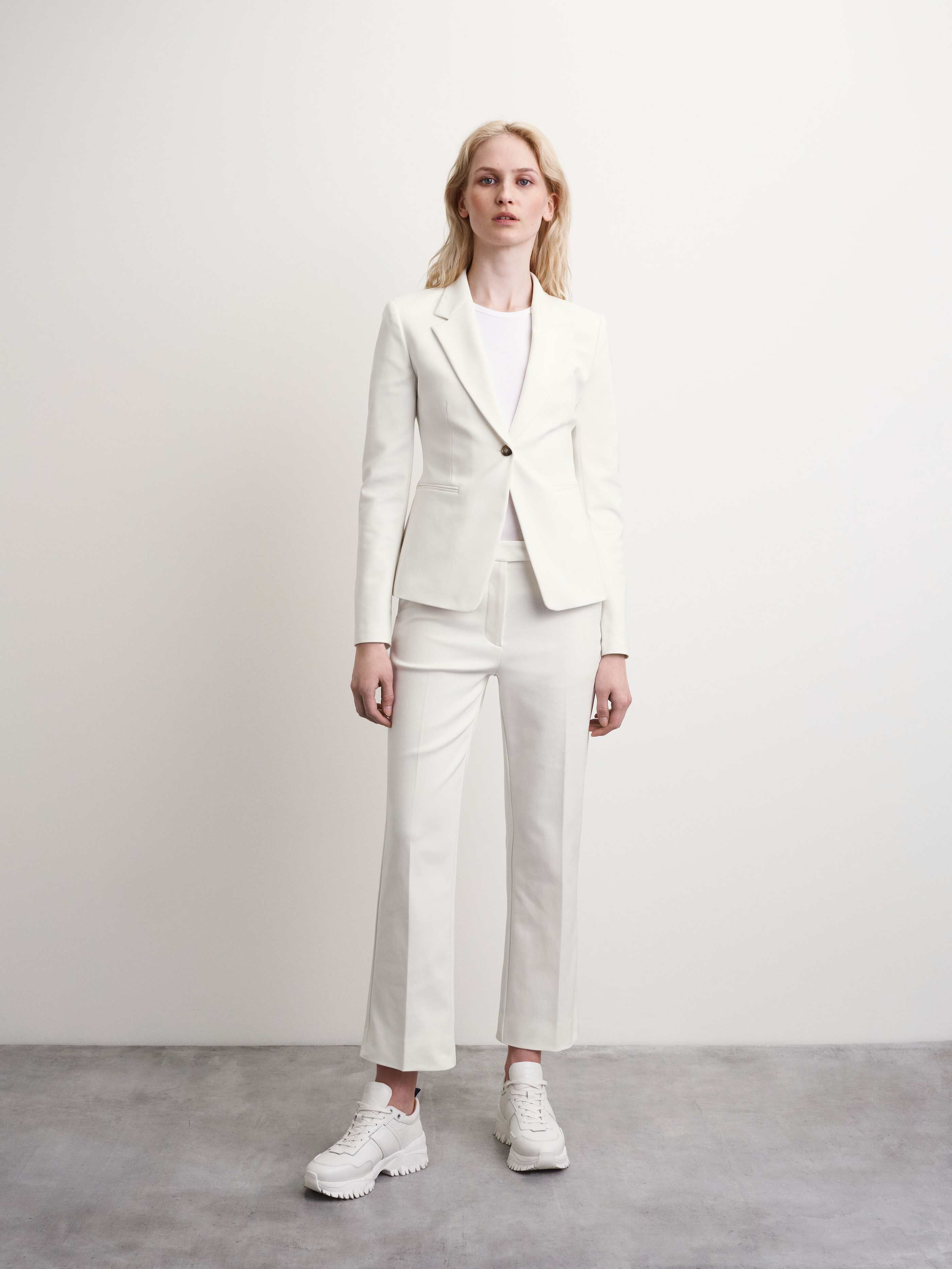 soft white blazer