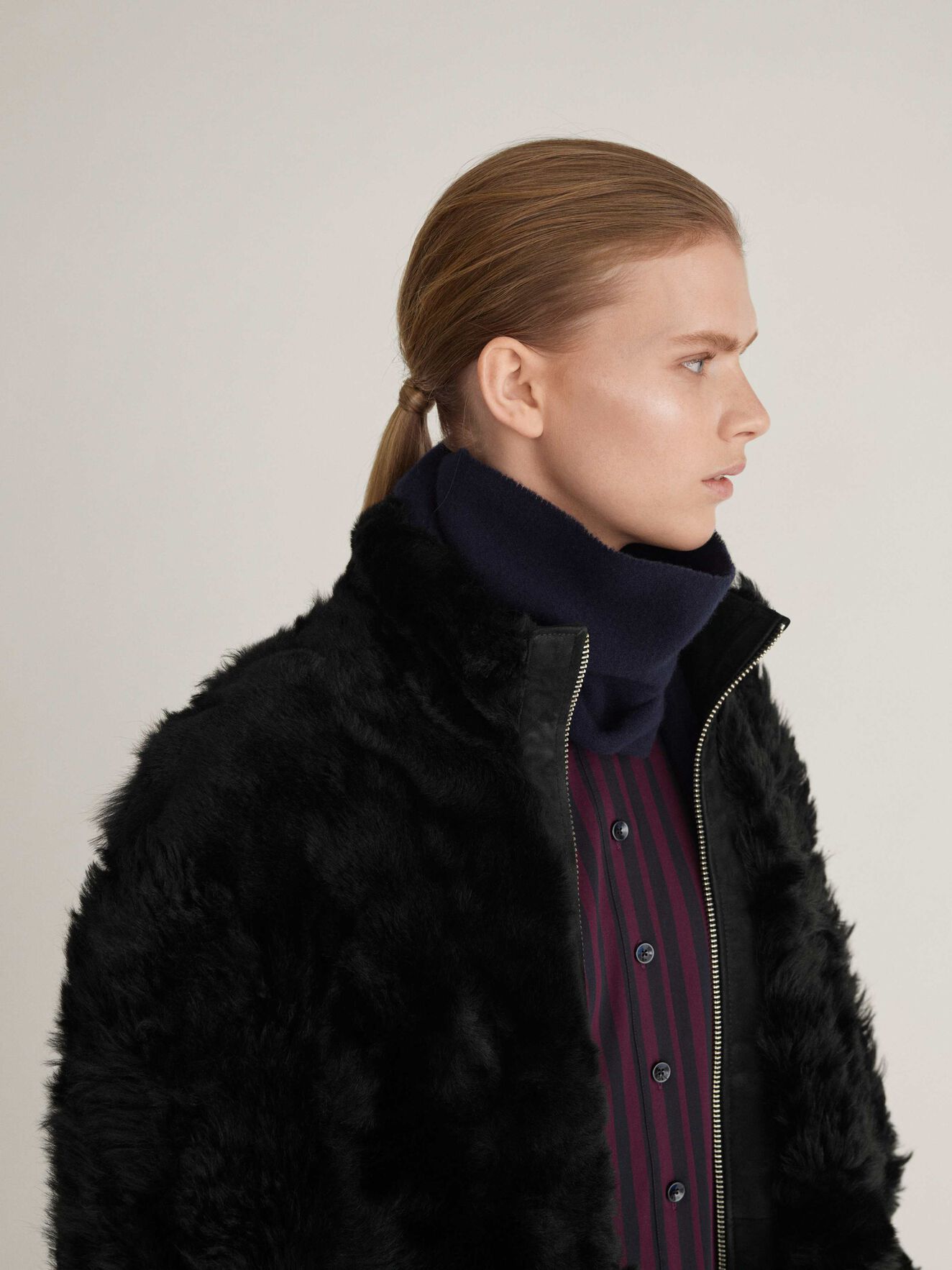 Klon Fur in Midnight Black from Tiger of Sweden Klon Fur in Midnight Black from Tiger of Sweden