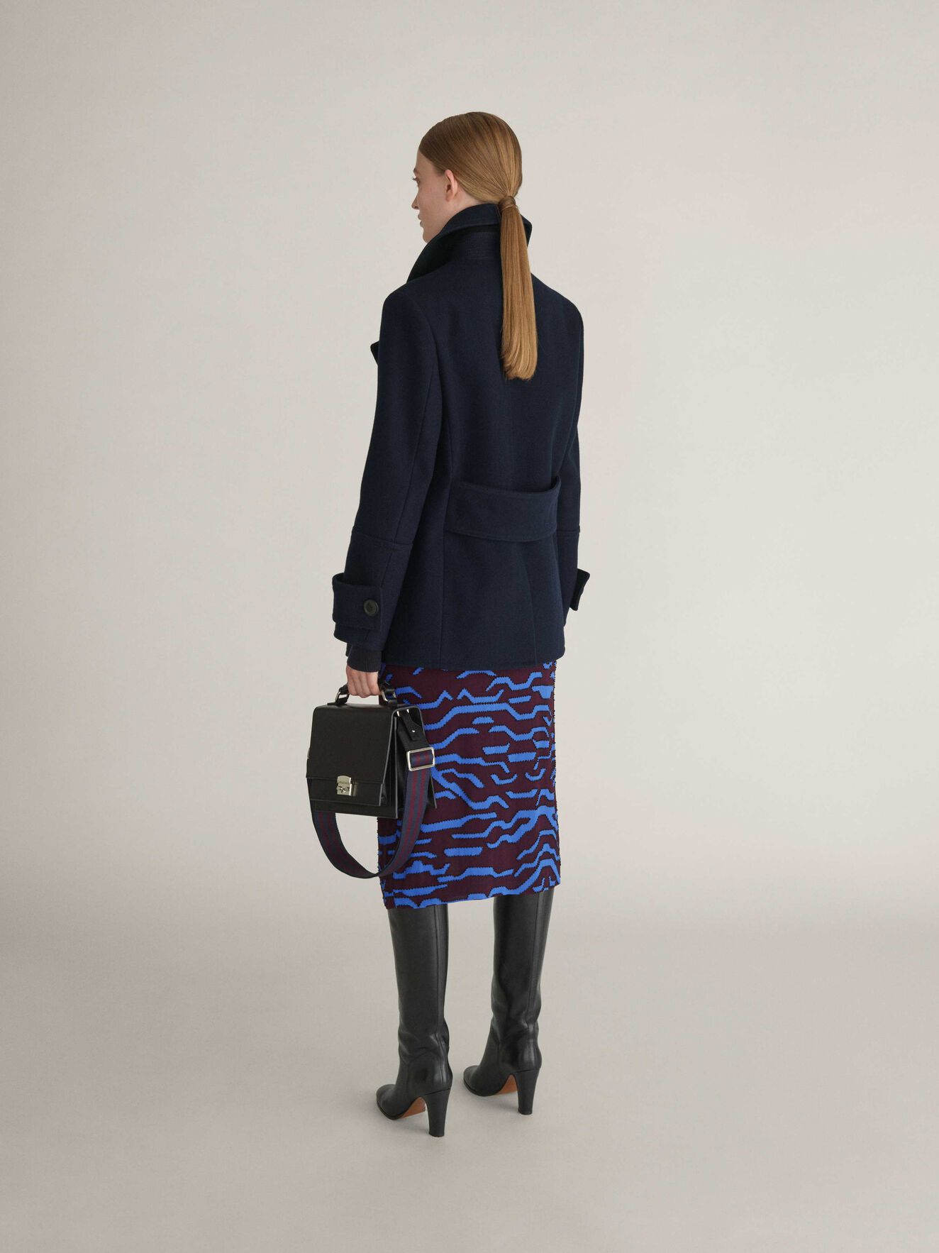 Skott Peacoat in Dark Sea from Tiger of Sweden Skott Peacoat in Dark Sea from Tiger of Sweden