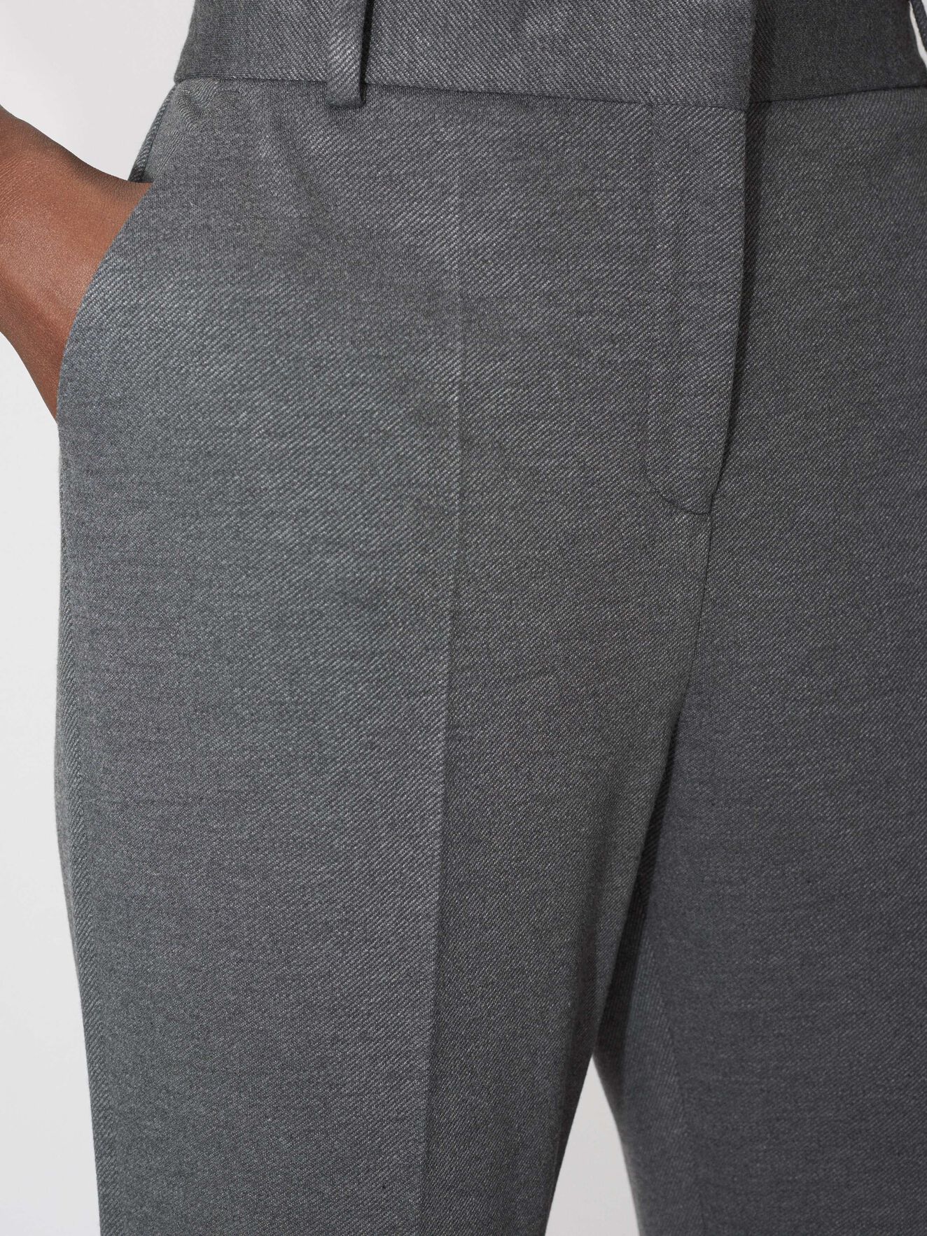 Blossom S Trousers in Med Grey Mel from Tiger of Sweden Blossom S Trousers in Med Grey Mel from Tiger of Sweden