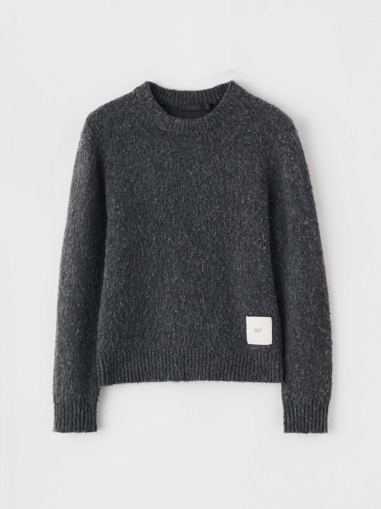 Maya Pullover in Med Grey Mel from Tiger of Sweden Maya Pullover in Med Grey Mel from Tiger of Sweden