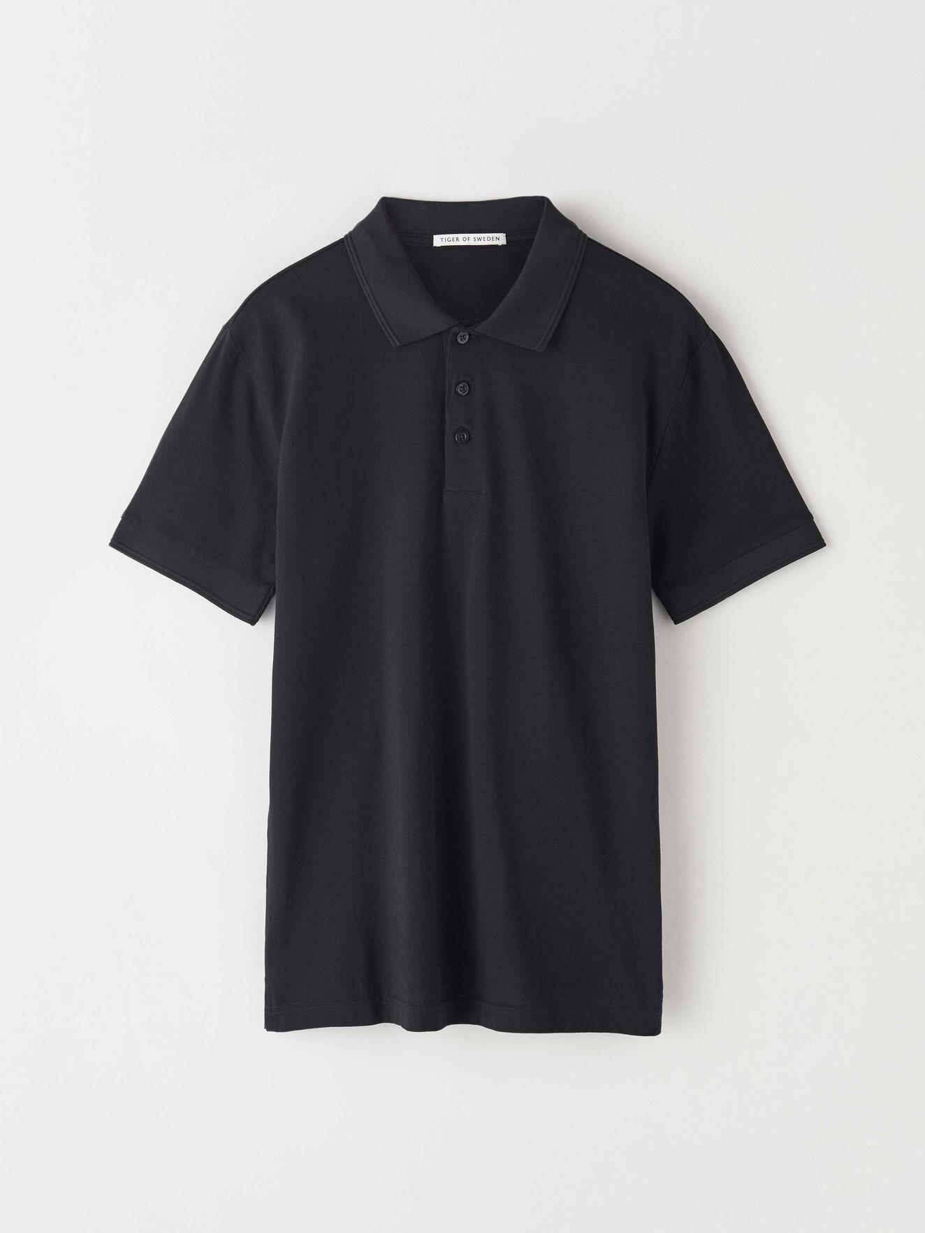 Darios Polo Shirt in Black from Tiger of Sweden Darios Polo Shirt in Black from Tiger of Sweden