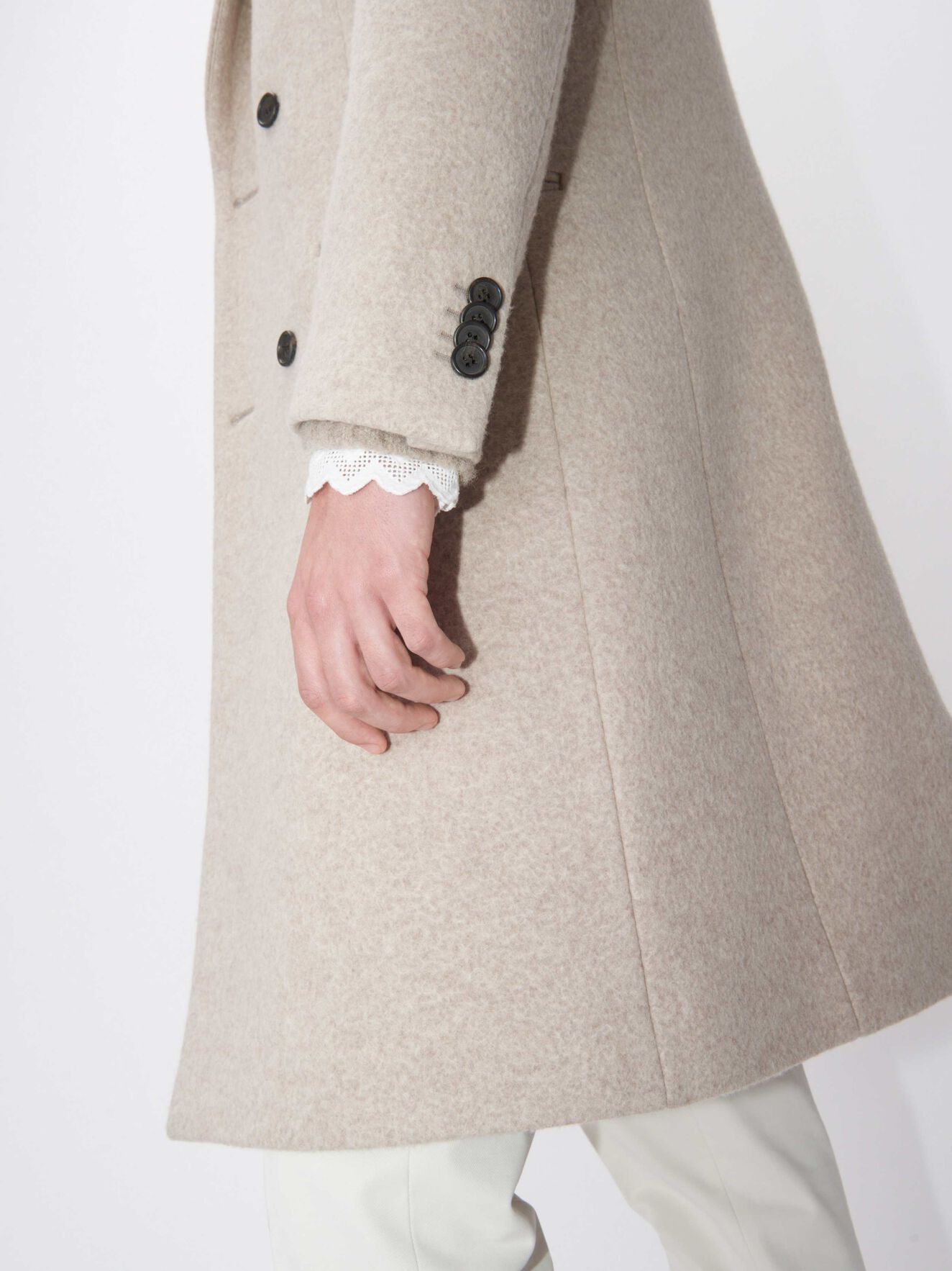Mondan Coat in Soft Latte from Tiger of Sweden Mondan Coat in Soft Latte from Tiger of Sweden