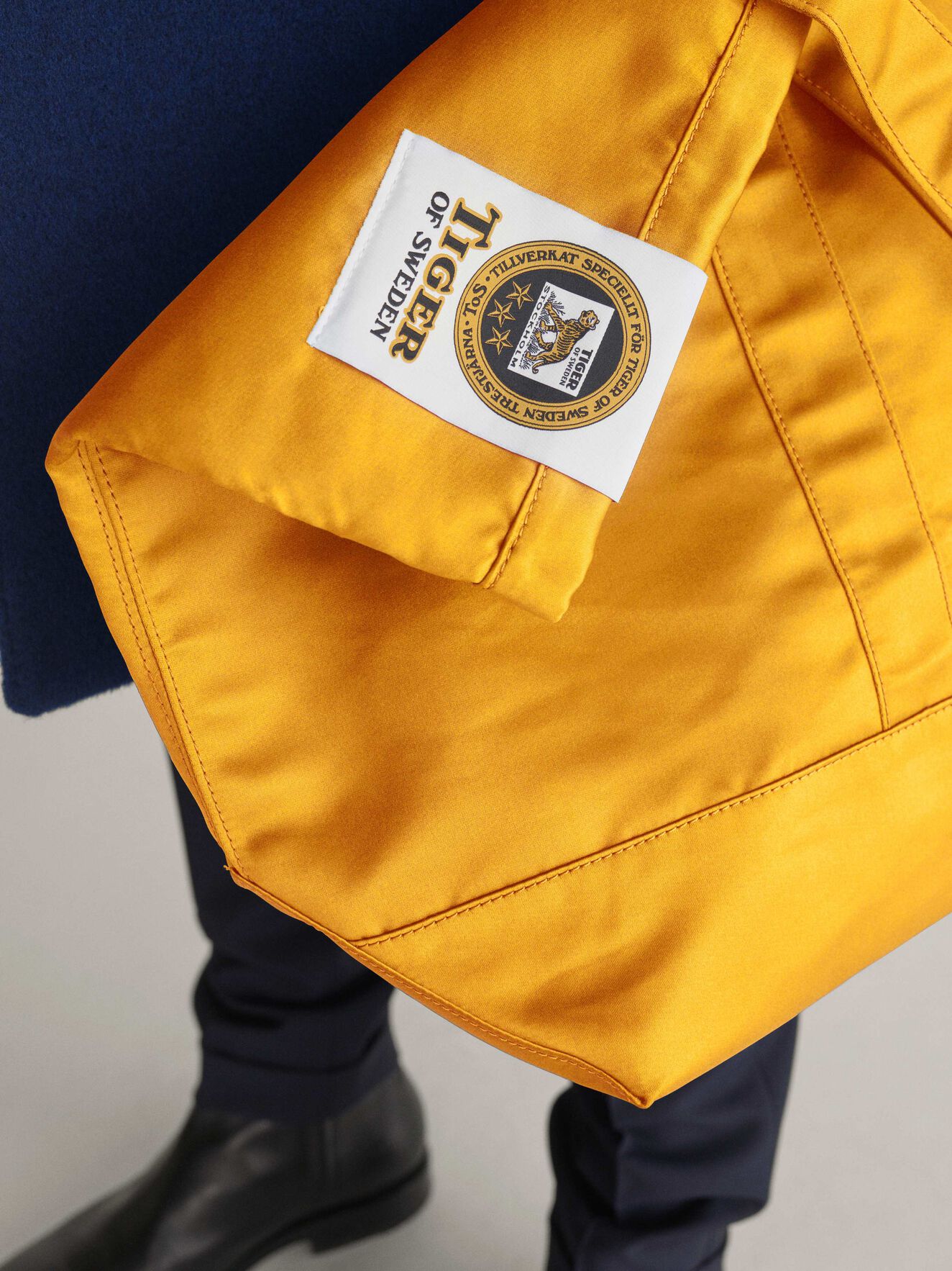 Drop S Tote in Sunny Yolk from Tiger of Sweden Drop S Tote in Sunny Yolk from Tiger of Sweden