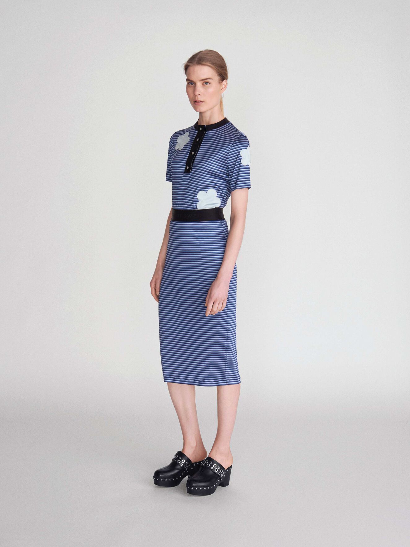 Aine T-Shirt in Soft blue from Tiger of Sweden Aine T-Shirt in Soft blue from Tiger of Sweden