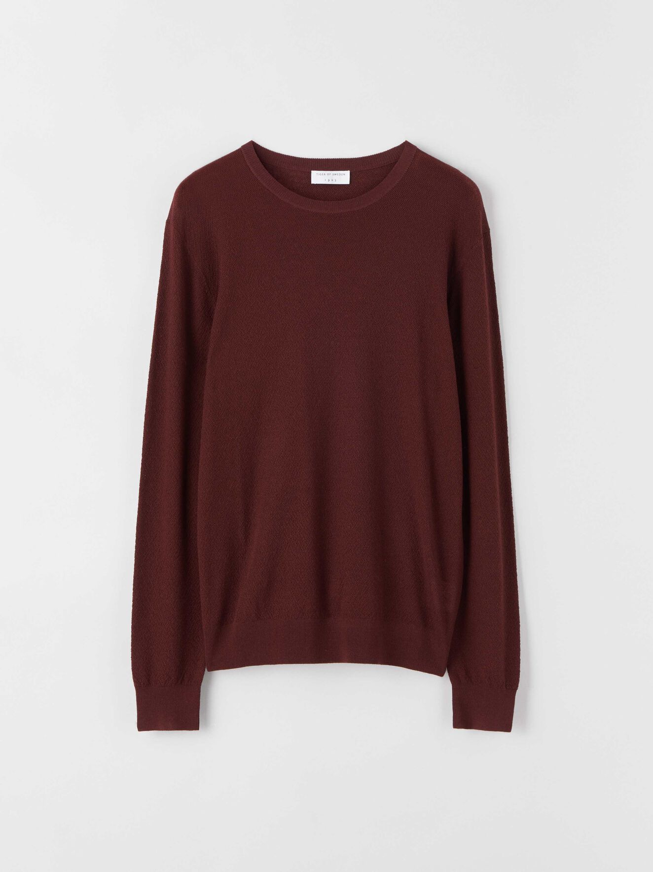 Nichols P Pullover in Regal Red from Tiger of Sweden Nichols P Pullover in Regal Red from Tiger of Sweden