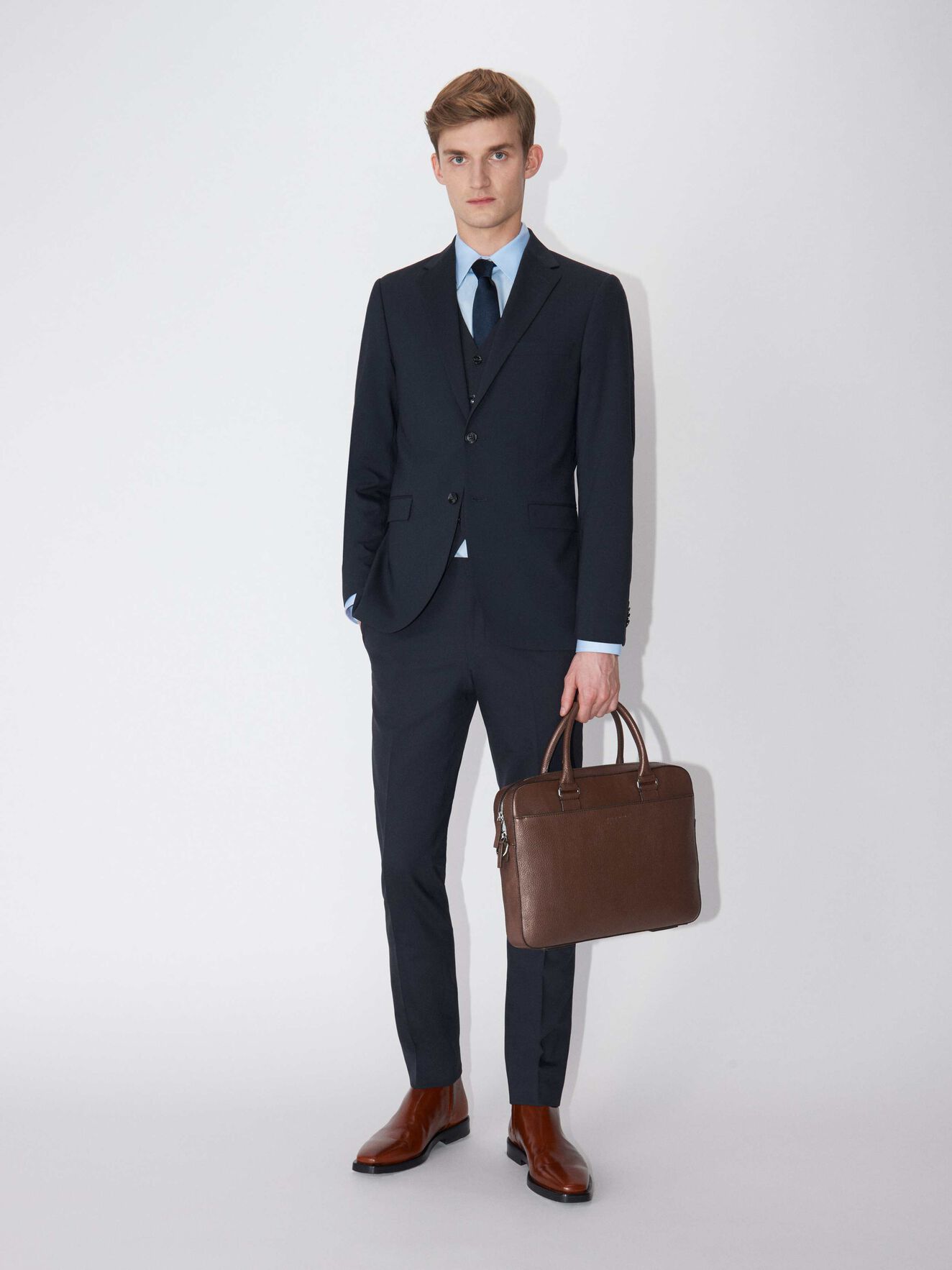 Mallette Bosun in Cognac from Tiger of Sweden Mallette Bosun in Cognac from Tiger of Sweden