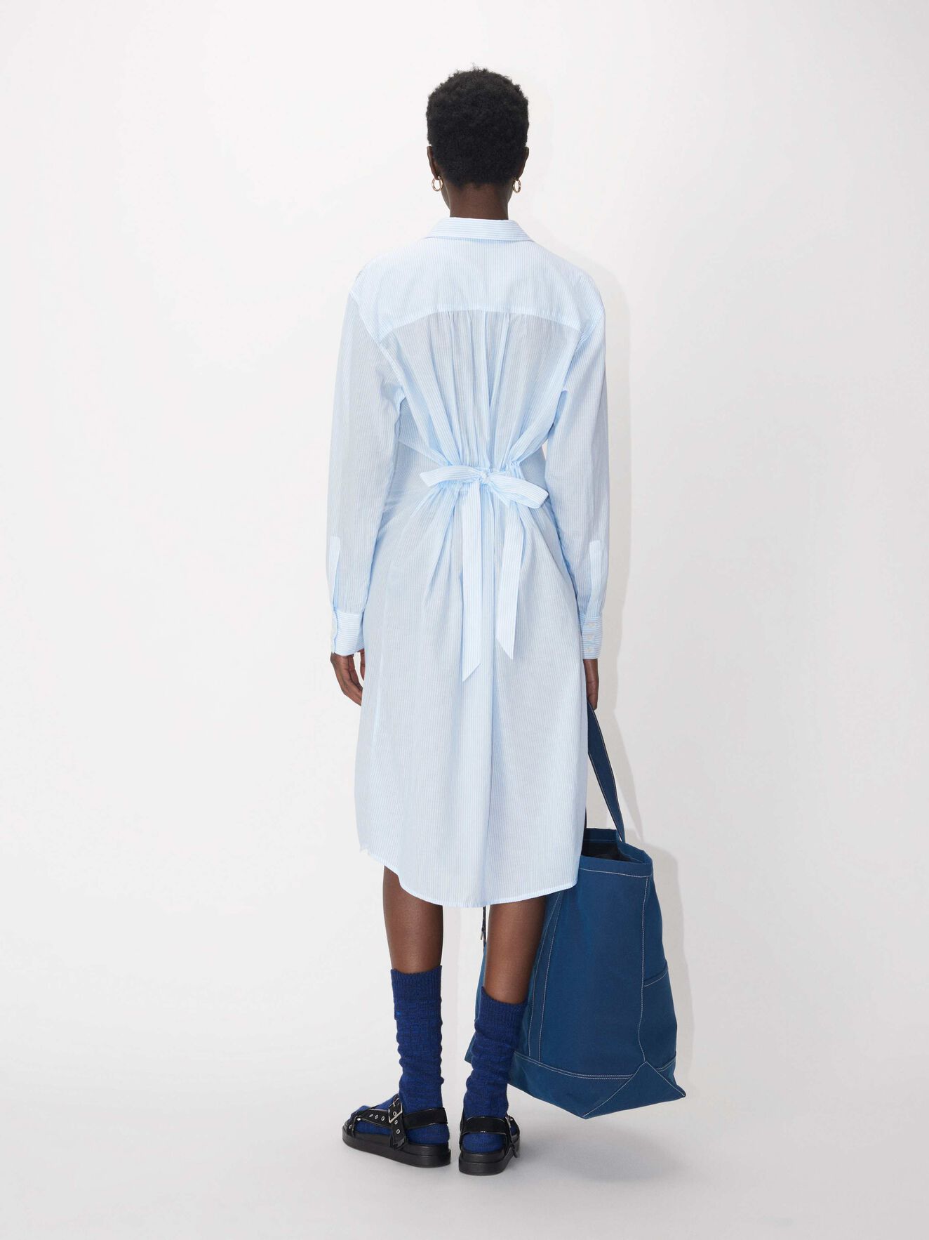 Alora Dress in Chambray Blue from Tiger of Sweden Alora Dress in Chambray Blue from Tiger of Sweden