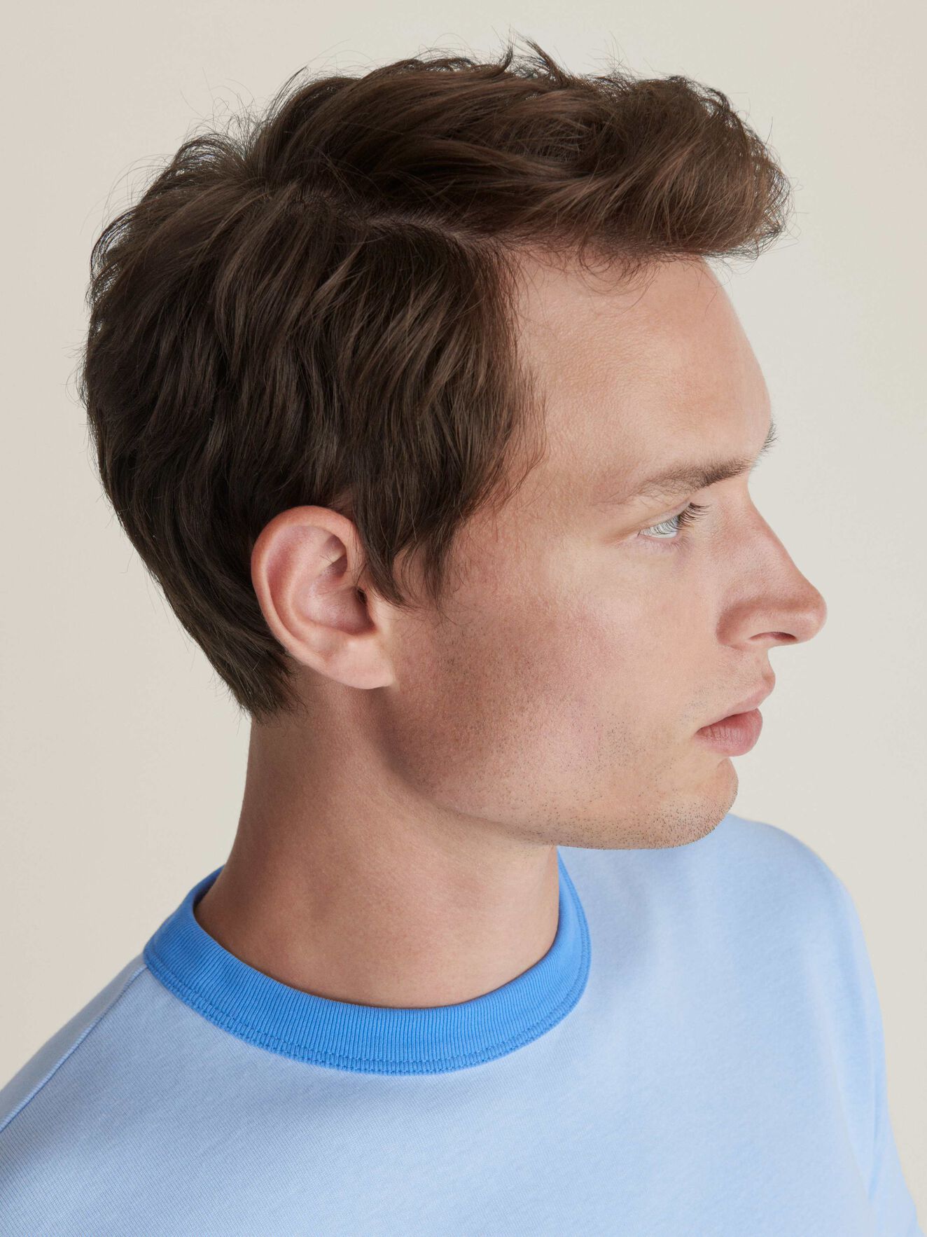 Essek T-Shirt in Chambray Blue from Tiger of Sweden Essek T-Shirt in Chambray Blue from Tiger of Sweden