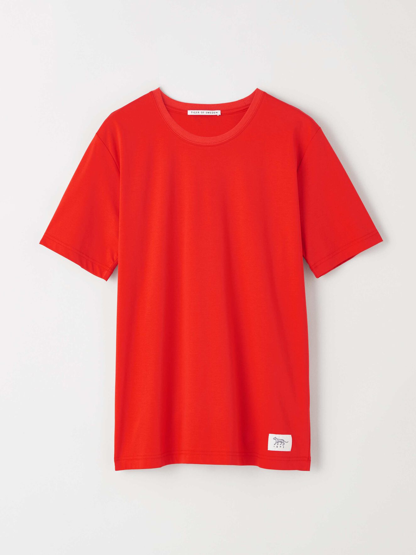 Olaf T-shirt in Flame Red from Tiger of Sweden Olaf T-shirt in Flame Red from Tiger of Sweden