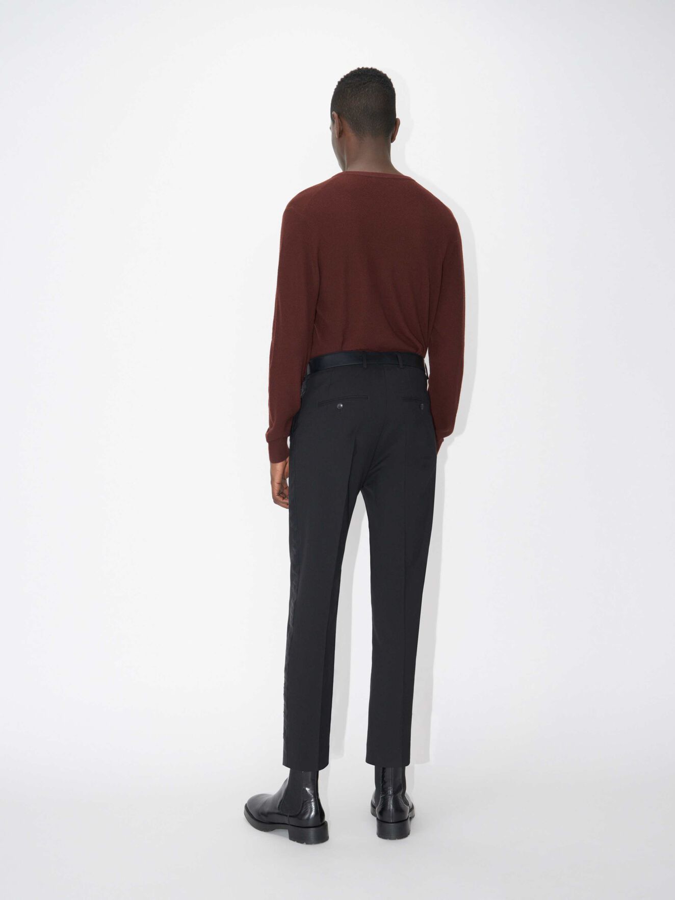 Nichols P Pullover in Regal Red from Tiger of Sweden Nichols P Pullover in Regal Red from Tiger of Sweden