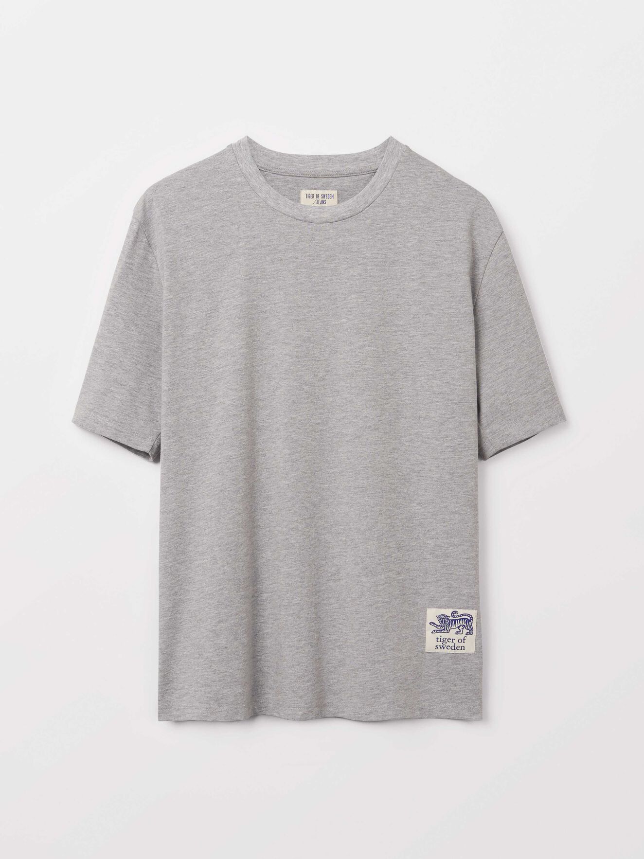 Pro T-Shirt in Med Grey Mel from Tiger of Sweden Pro T-Shirt in Med Grey Mel from Tiger of Sweden