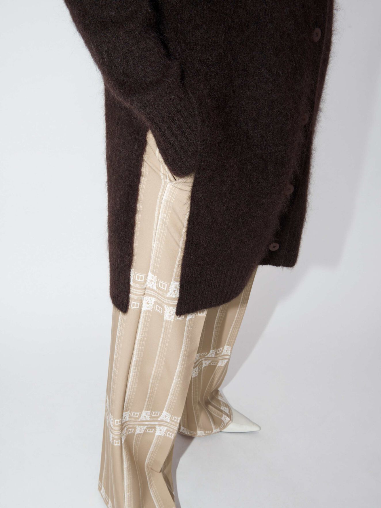 Preza Cardigan in Coffee from Tiger of Sweden Preza Cardigan in Coffee from Tiger of Sweden