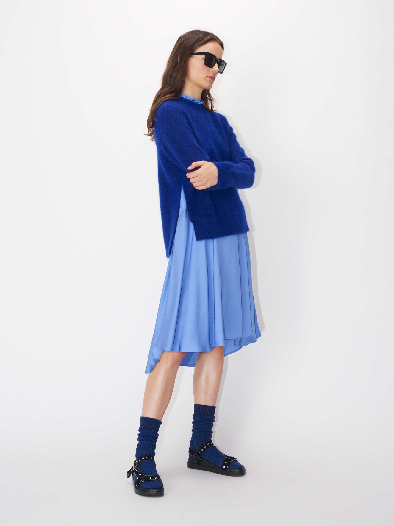 Mania 2 Pullover in Deep Blue from Tiger of Sweden Mania 2 Pullover in Deep Blue from Tiger of Sweden