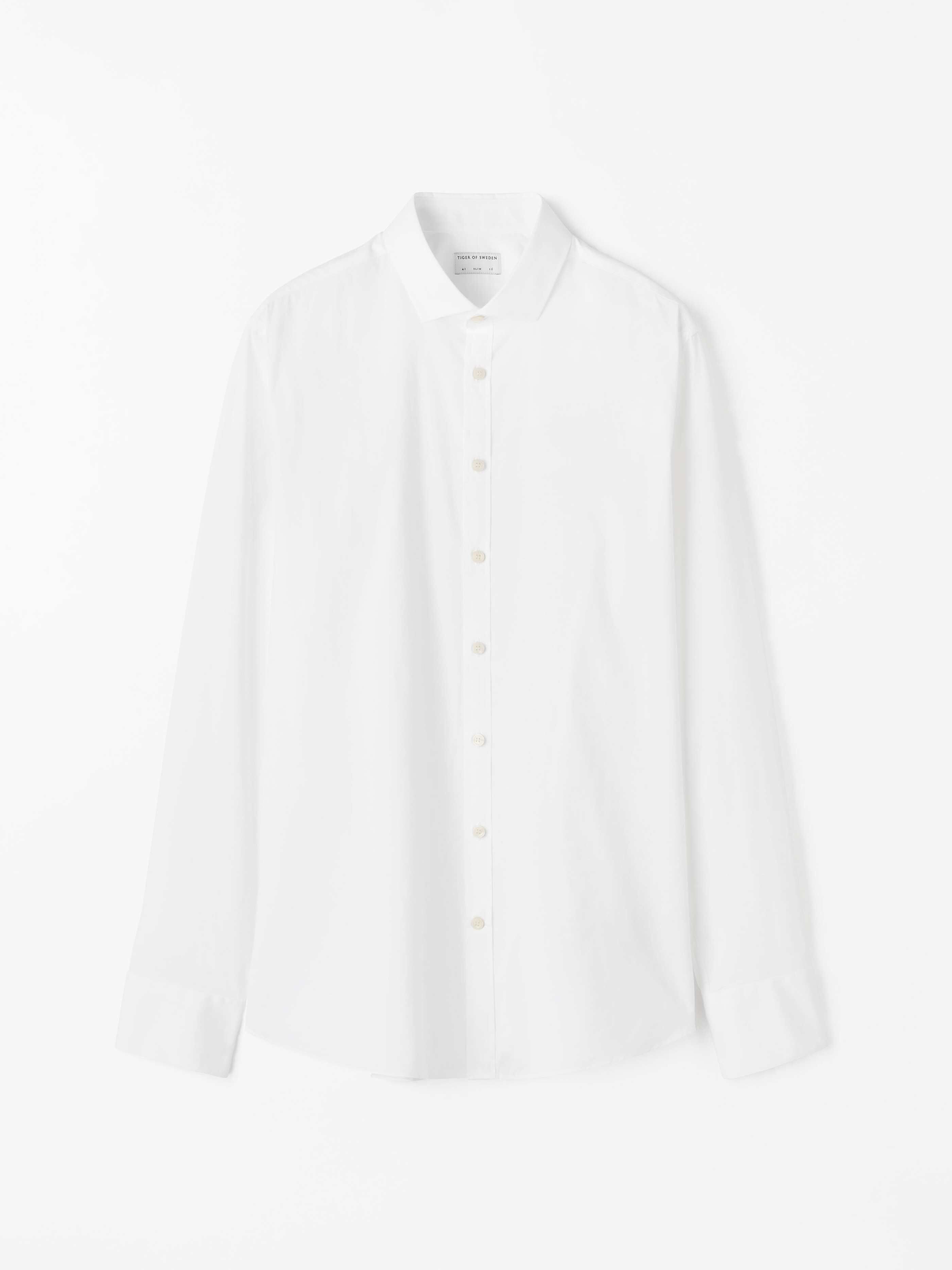 Pure white cotton shirt Outlet