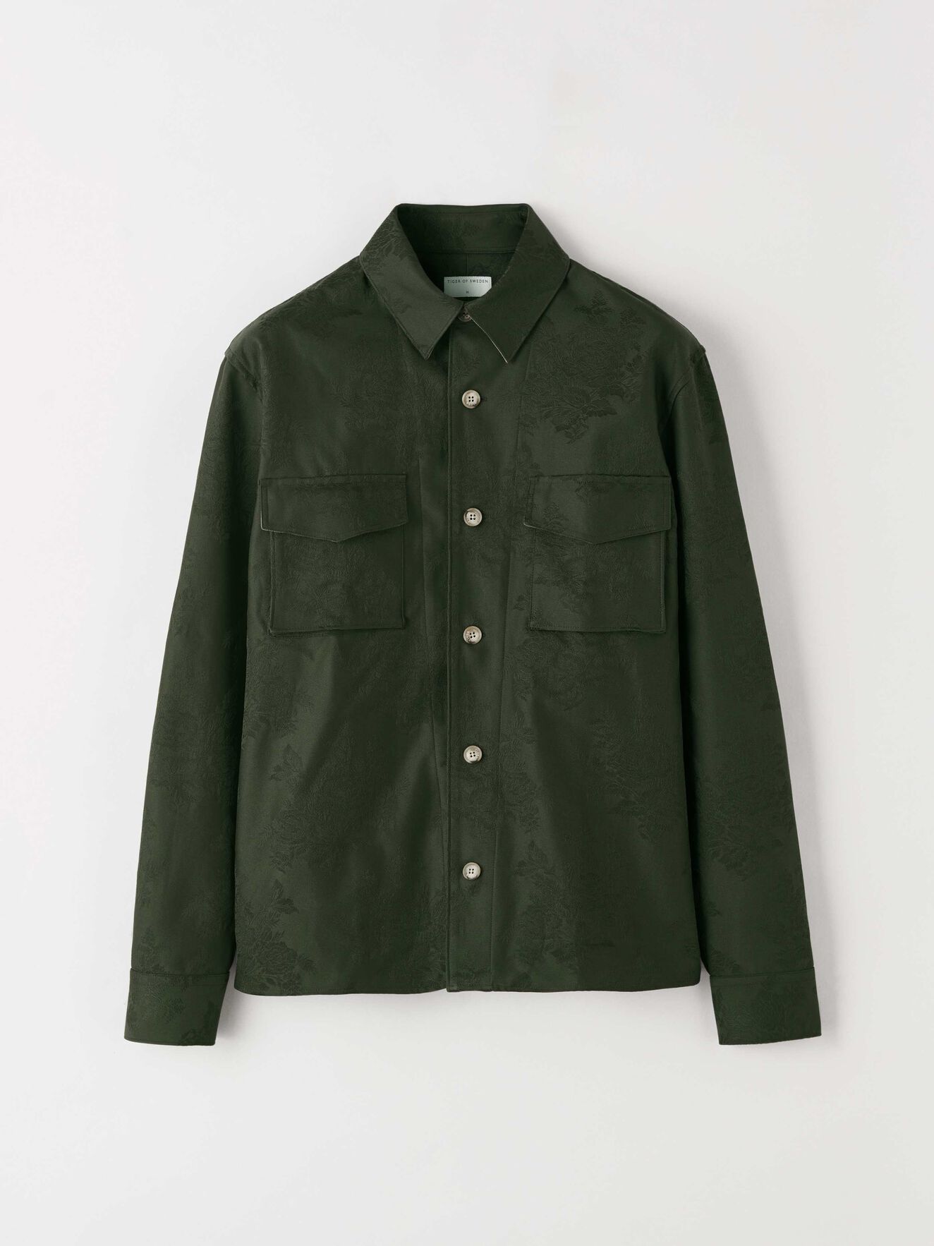 Aplinia Shirt-jacket in Dark Green from Tiger of Sweden Aplinia Shirt-jacket in Dark Green from Tiger of Sweden