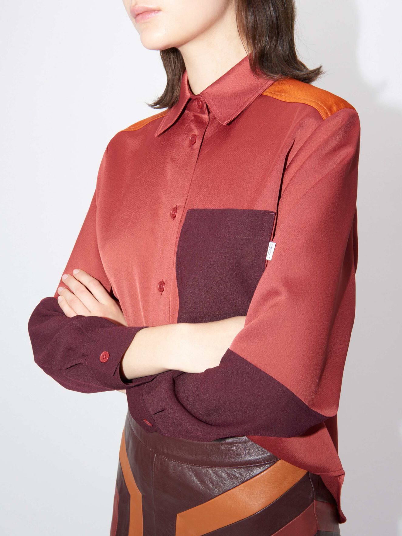 Sofi Shirt in Wine from Tiger of Sweden Sofi Shirt in Wine from Tiger of Sweden