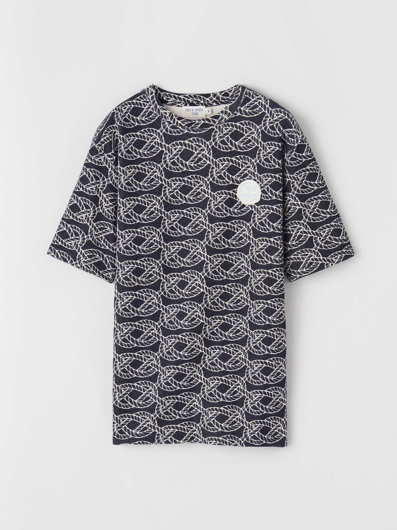 Ton Aop T-Shirt in Black from Tiger of Sweden Ton Aop T-Shirt in Black from Tiger of Sweden