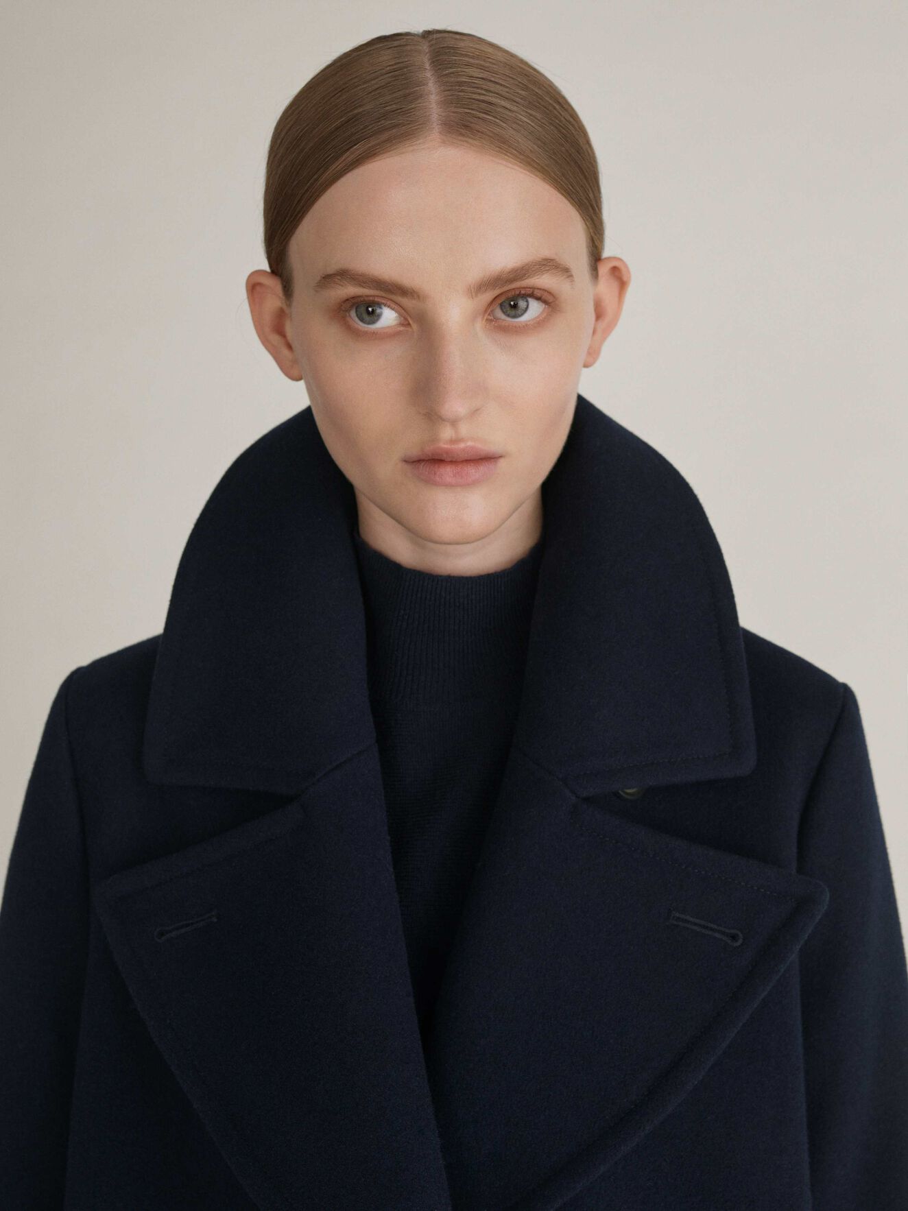 Skott Peacoat in Dark Sea from Tiger of Sweden Skott Peacoat in Dark Sea from Tiger of Sweden