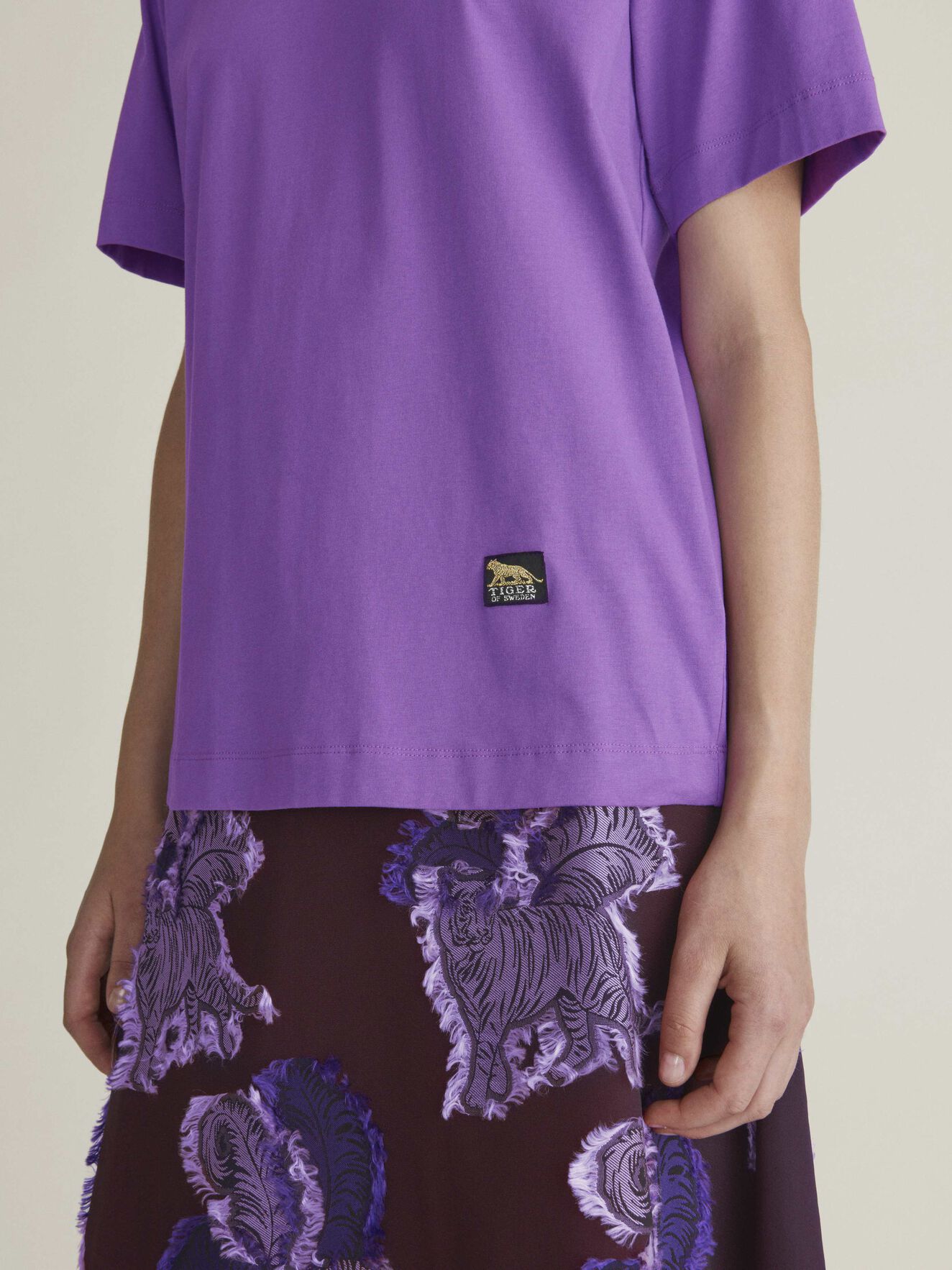Dellana T-Shirt in Smashing Lilac from Tiger of Sweden Dellana T-Shirt in Smashing Lilac from Tiger of Sweden