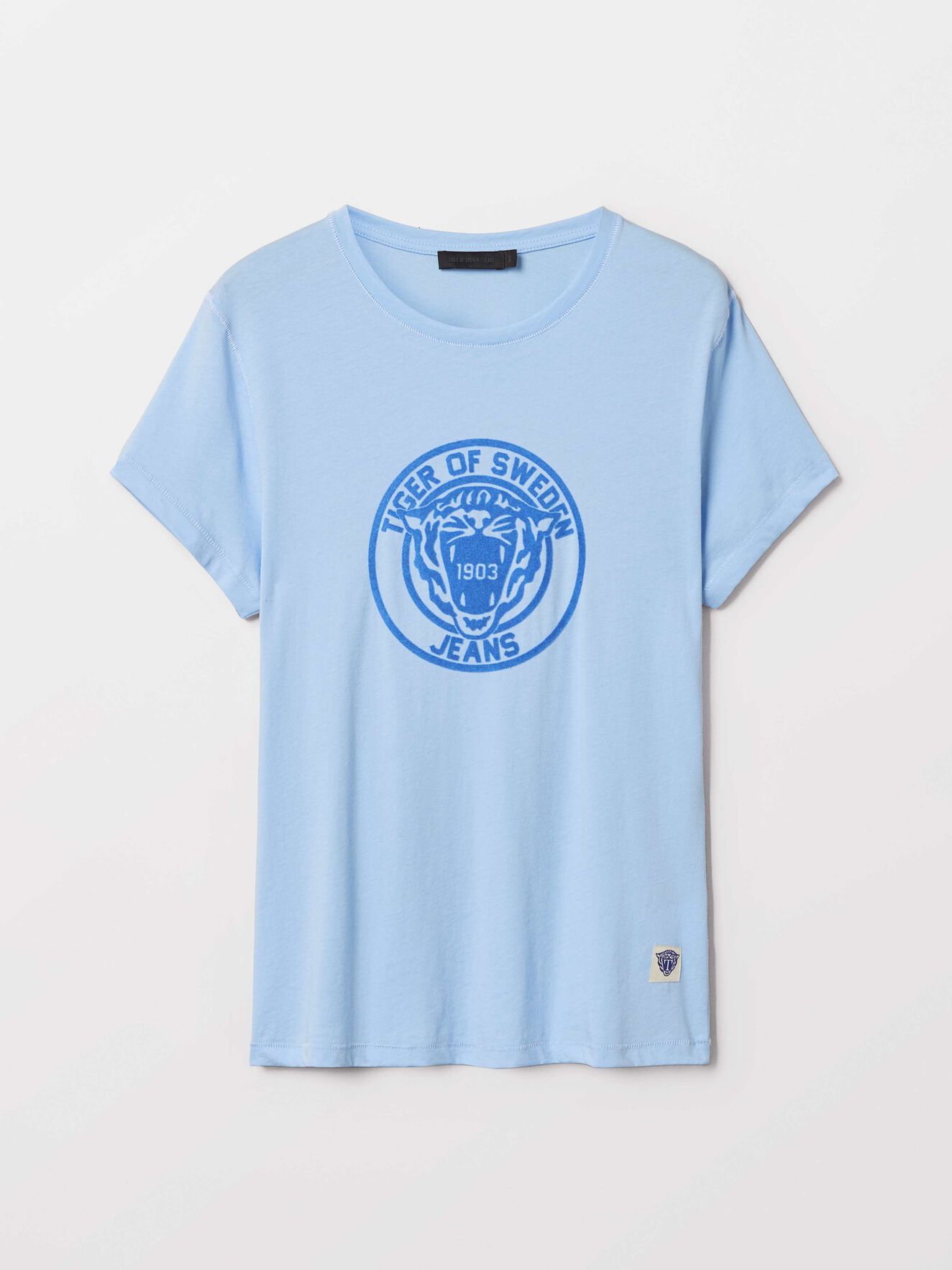 Nice Pr T-Shirt in Chambray Blue from Tiger of Sweden Nice Pr T-Shirt in Chambray Blue from Tiger of Sweden