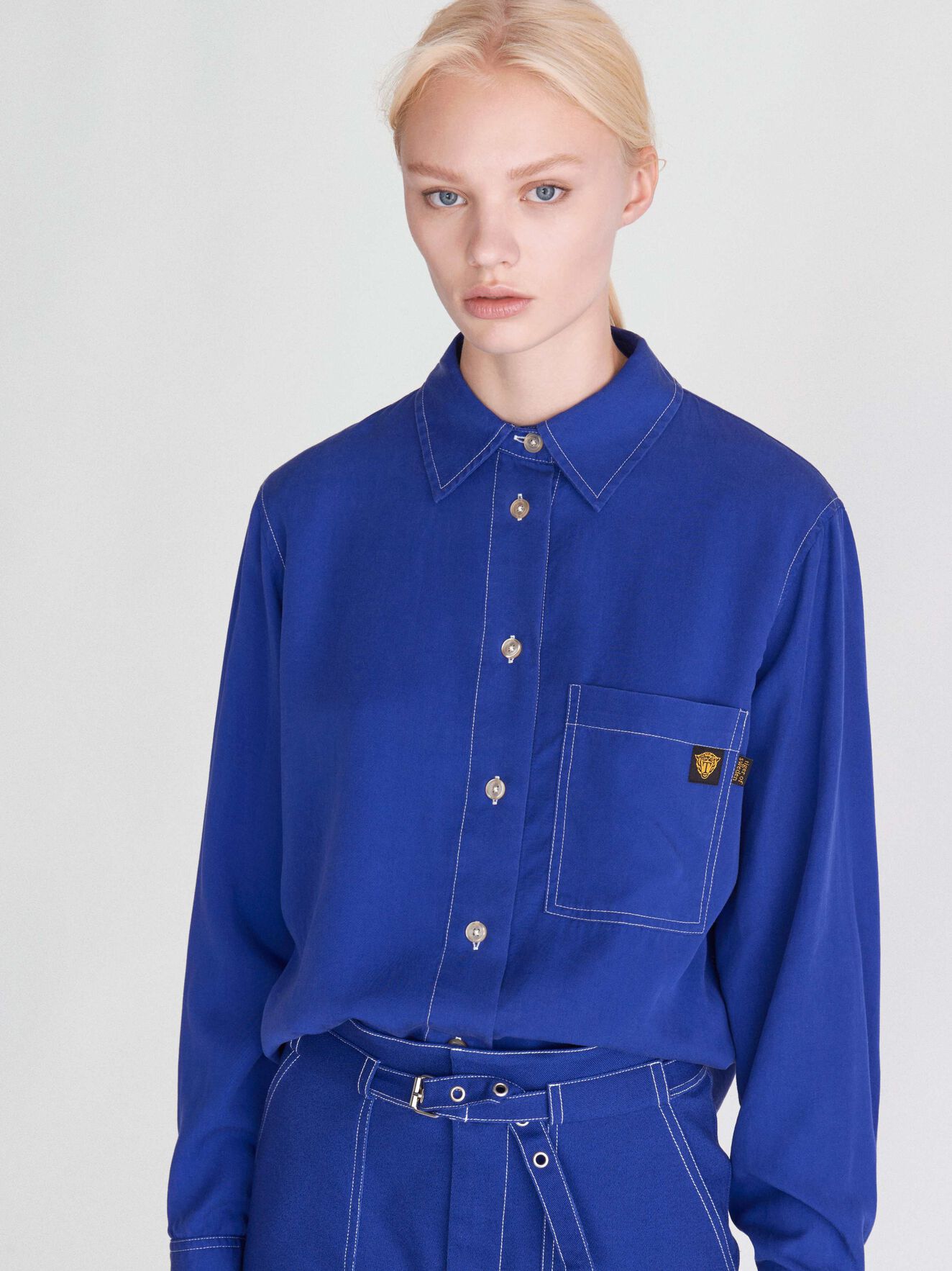 Lee Shirt in Deep Ocean Blue from Tiger of Sweden Lee Shirt in Deep Ocean Blue from Tiger of Sweden