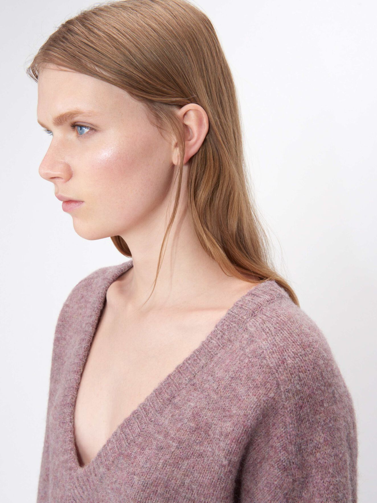 Moonflow Pullover in Washed Violet from Tiger of Sweden Moonflow Pullover in Washed Violet from Tiger of Sweden