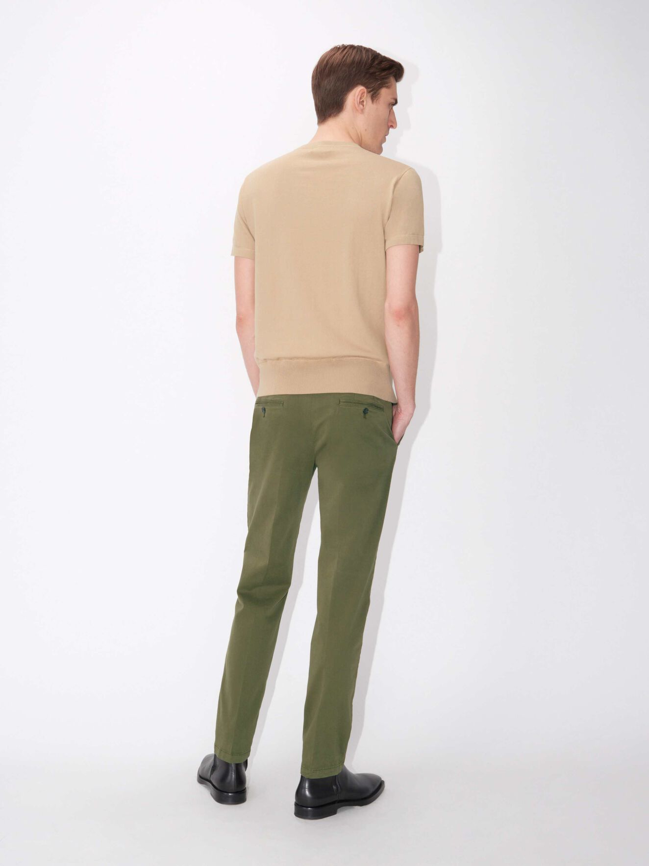 Truman Trousers in Military Green from Tiger of Sweden Truman Trousers in Military Green from Tiger of Sweden