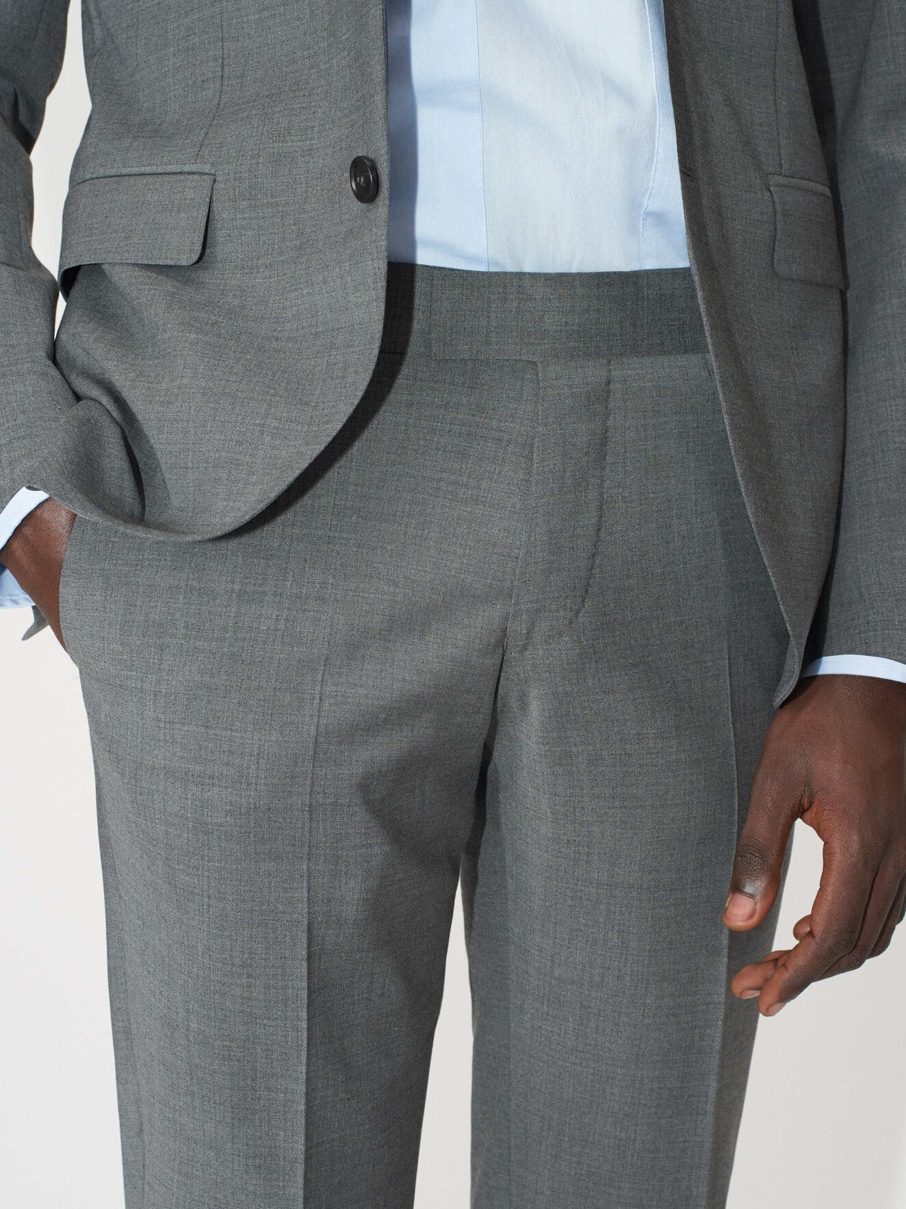 Tordon Trousers in Light grey melange from Tiger of Sweden Tordon Trousers in Light grey melange from Tiger of Sweden