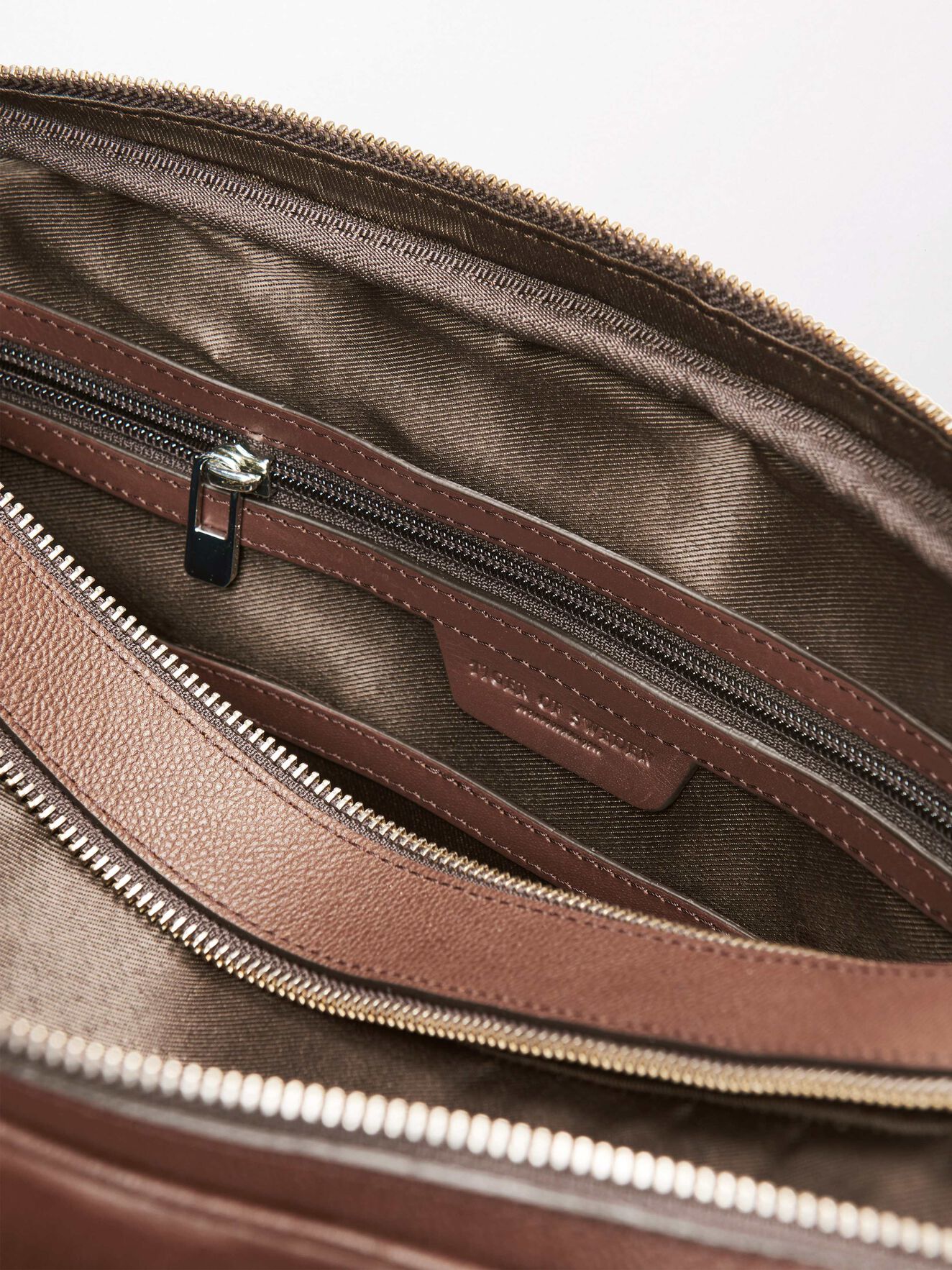 Printel Briefcase in Medium Brown from Tiger of Sweden Printel Briefcase in Medium Brown from Tiger of Sweden