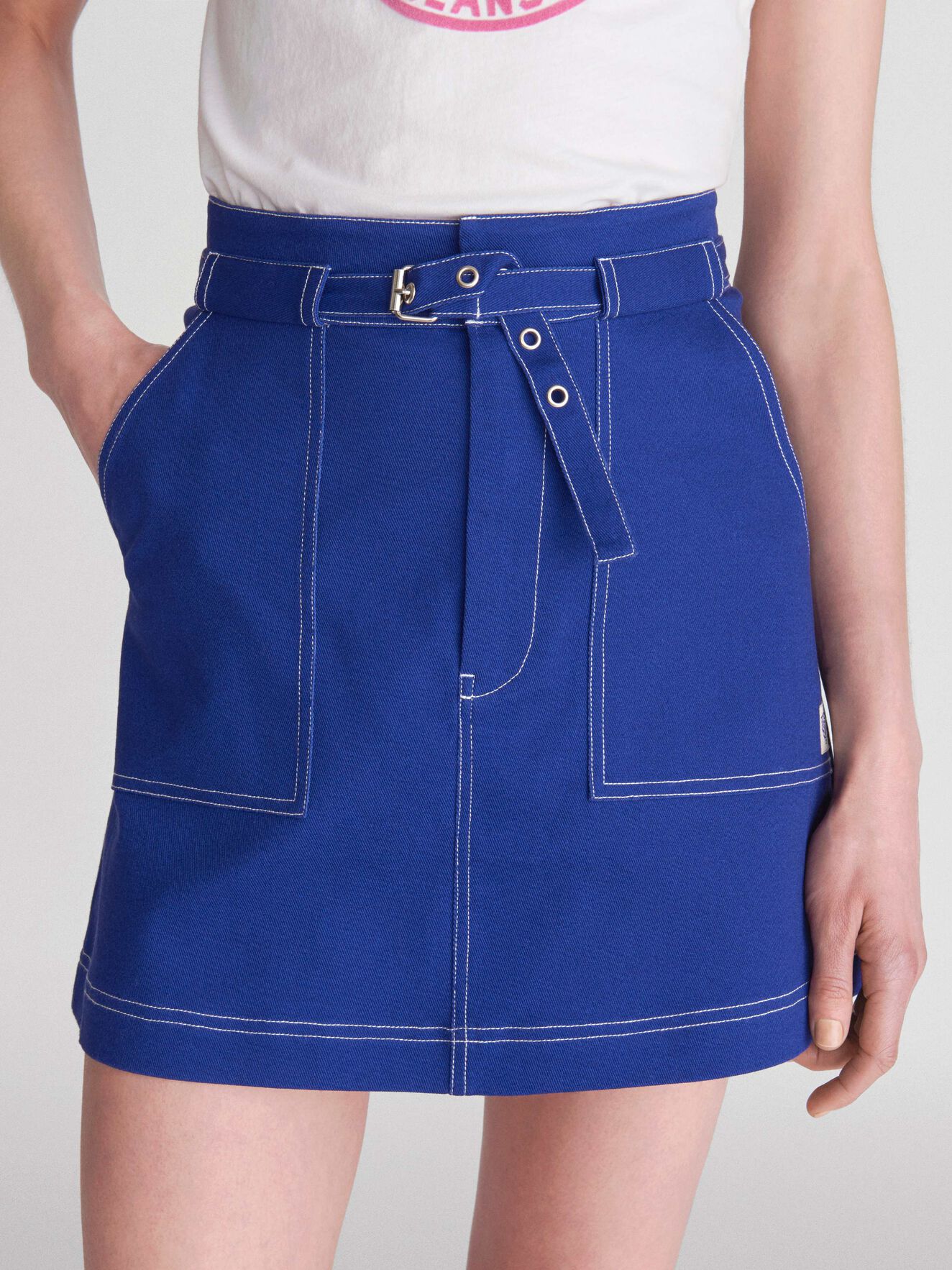 Popsicle Skirt in Deep Ocean Blue from Tiger of Sweden Popsicle Skirt in Deep Ocean Blue from Tiger of Sweden