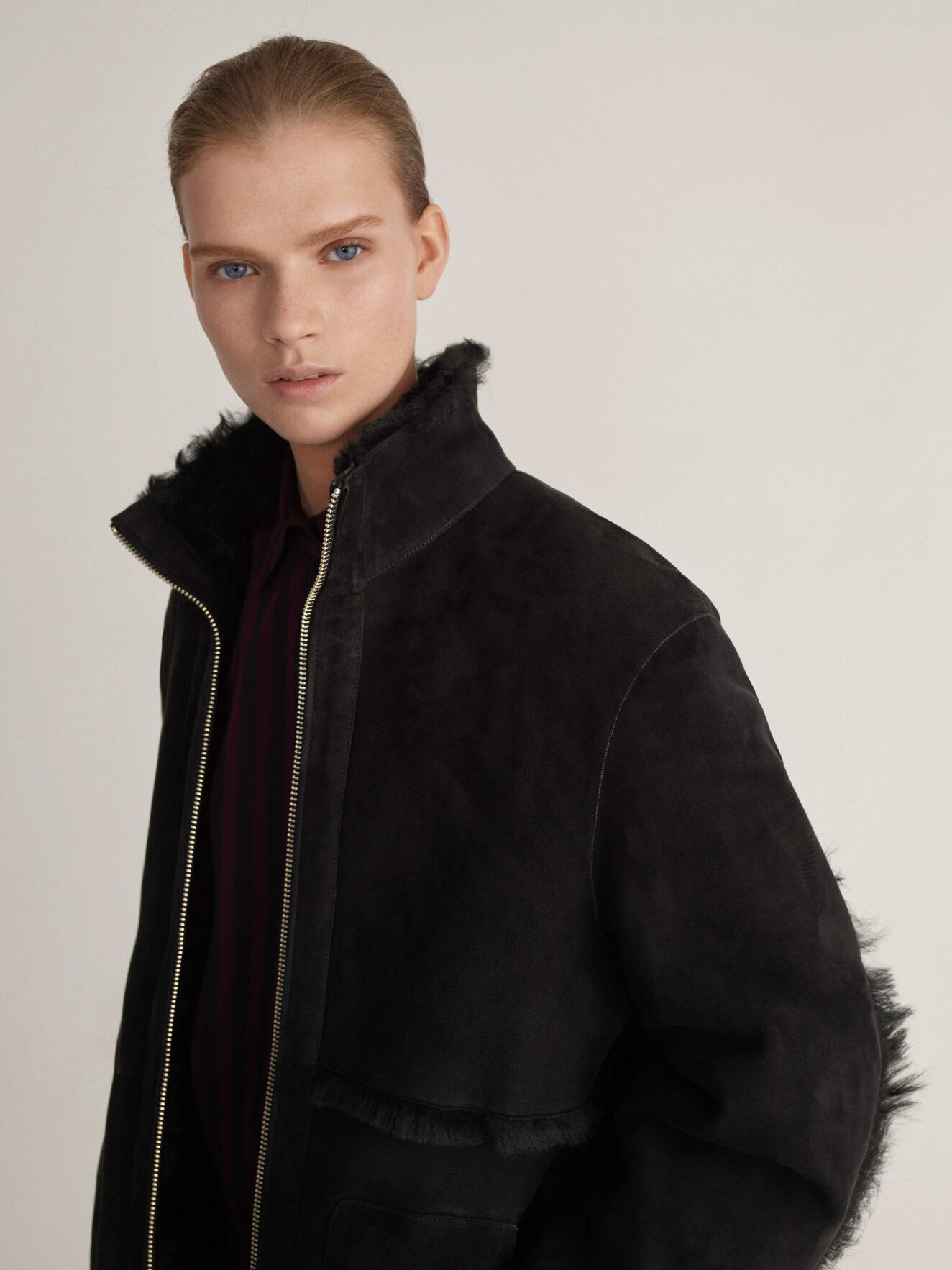 Klon Fur in Midnight Black from Tiger of Sweden Klon Fur in Midnight Black from Tiger of Sweden