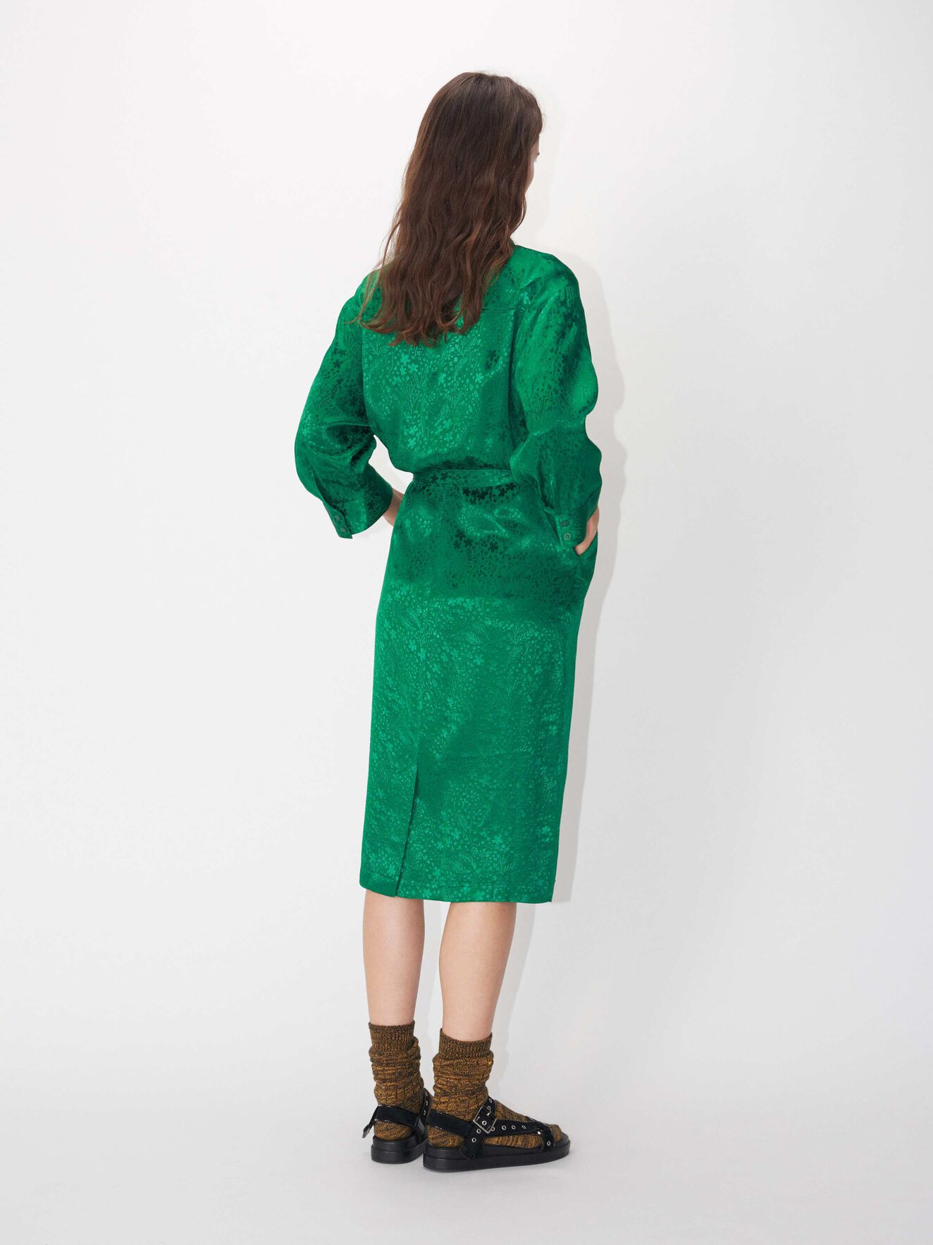 Venedig Dress in Marine Green from Tiger of Sweden Venedig Dress in Marine Green from Tiger of Sweden
