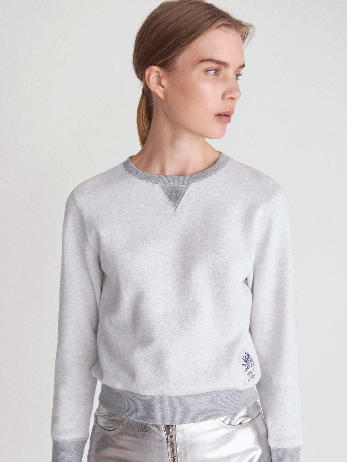 Obscura Sweatshirt in White Light from Tiger of Sweden Obscura Sweatshirt in White Light from Tiger of Sweden