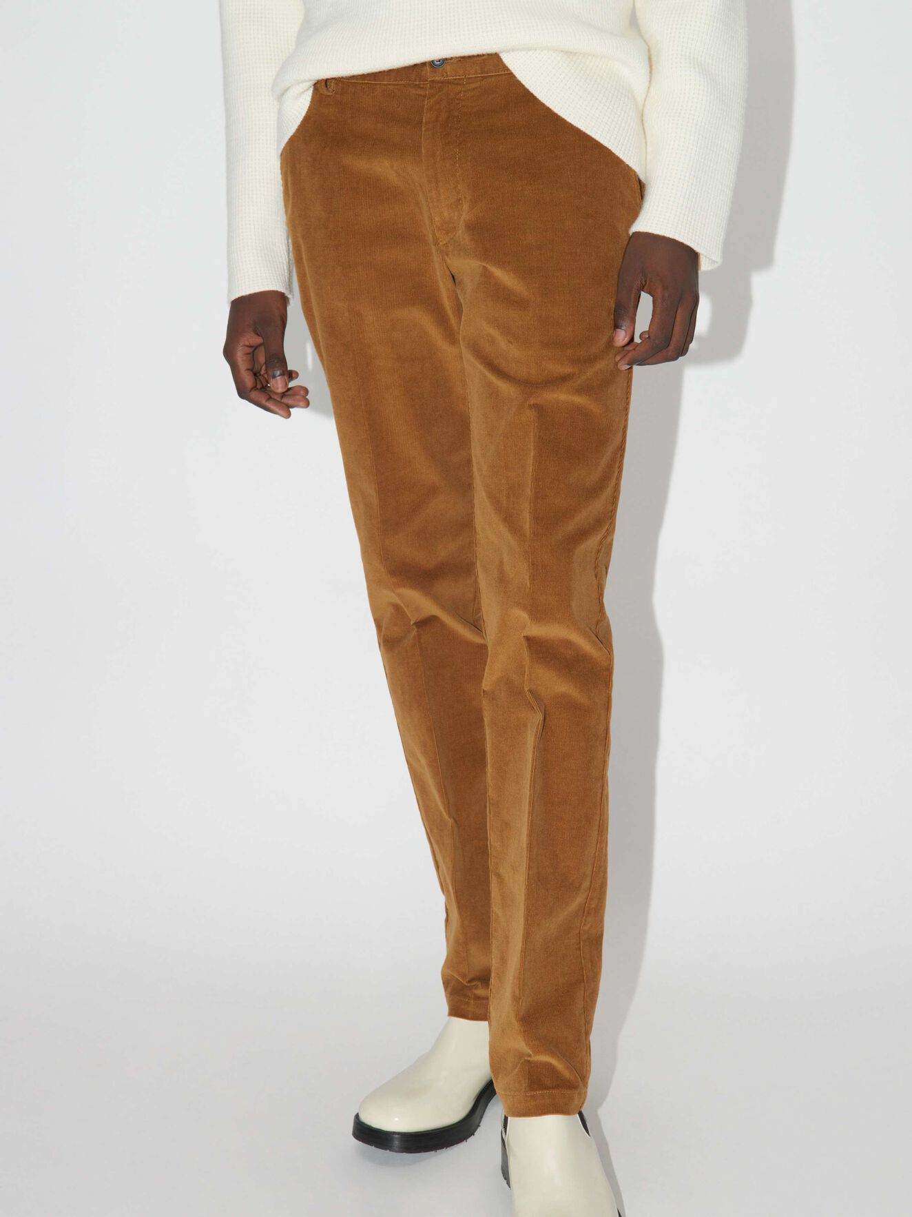 Truman Trousers in Mustard from Tiger of Sweden Truman Trousers in Mustard from Tiger of Sweden