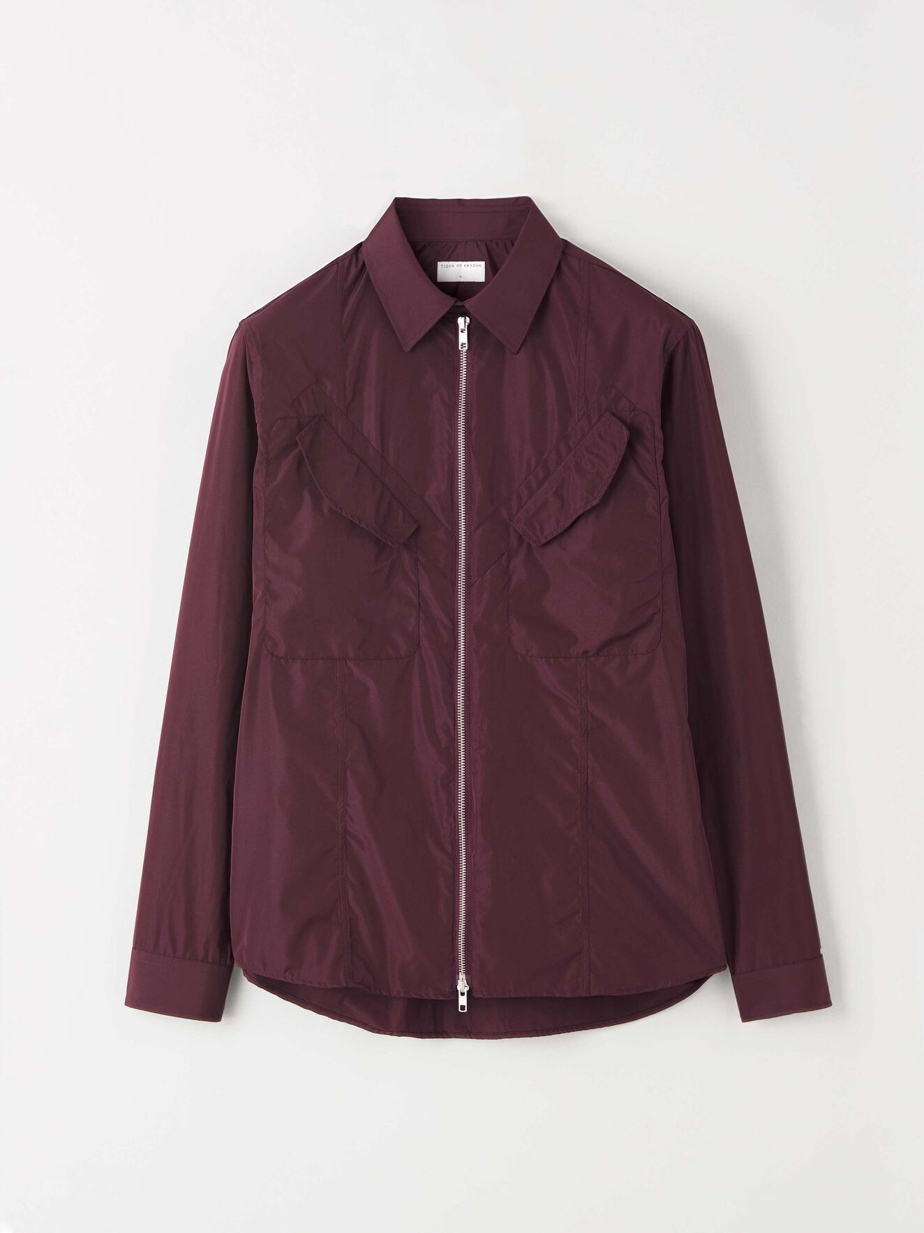 Virens Shirt-jacket in Burgundy from Tiger of Sweden Virens Shirt-jacket in Burgundy from Tiger of Sweden