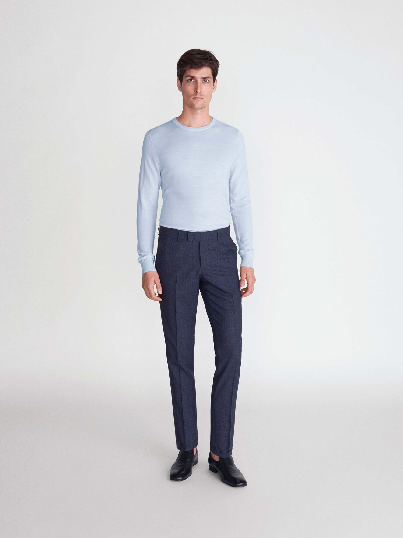 Nichols Pullover in Airy Blue from Tiger of Sweden Nichols Pullover in Airy Blue from Tiger of Sweden