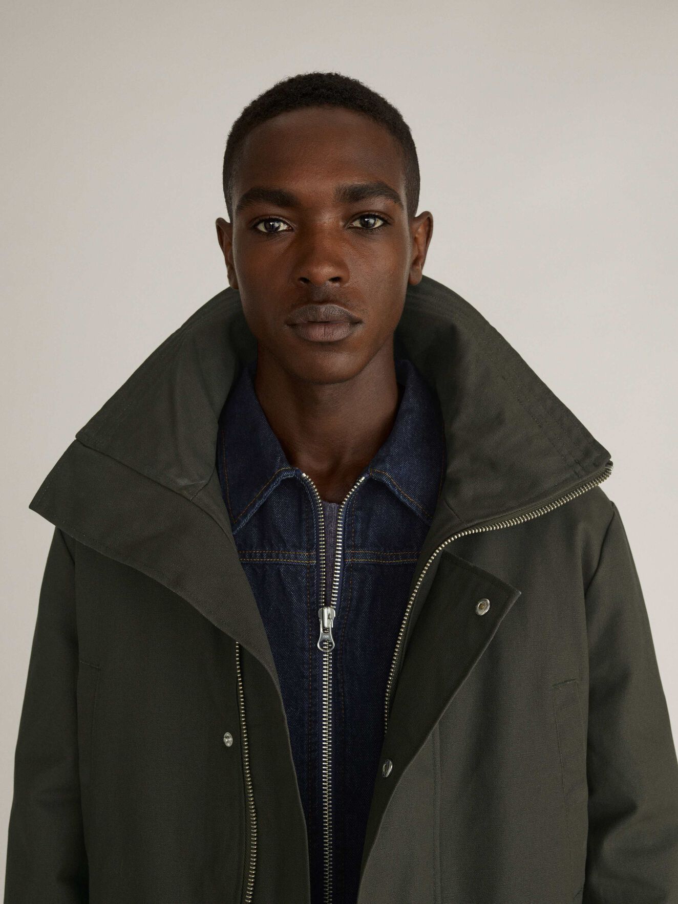 Contract Parka in Black Olive from Tiger of Sweden Contract Parka in Black Olive from Tiger of Sweden