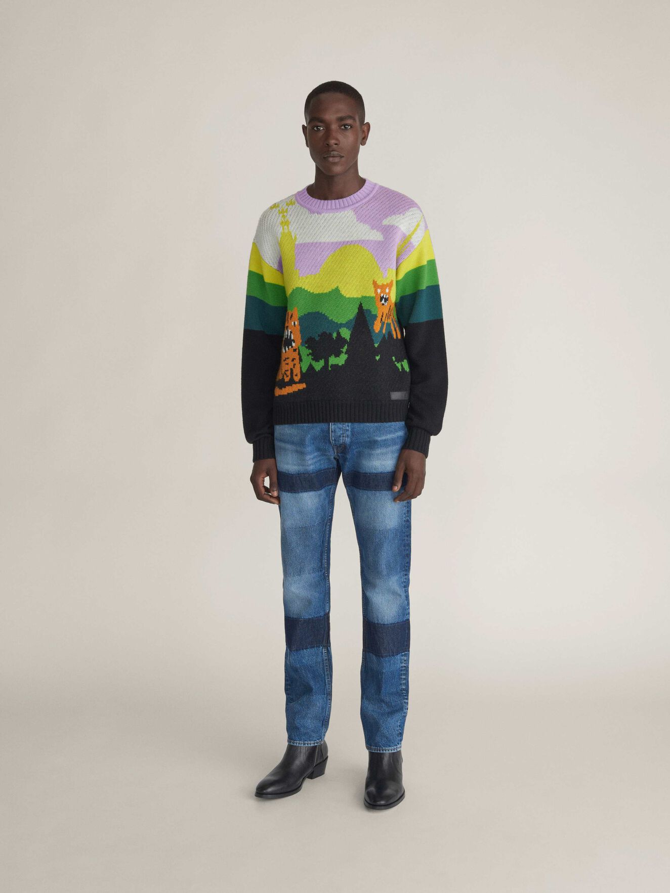 Fady Pullover in Pattern from Tiger of Sweden Fady Pullover in Pattern from Tiger of Sweden
