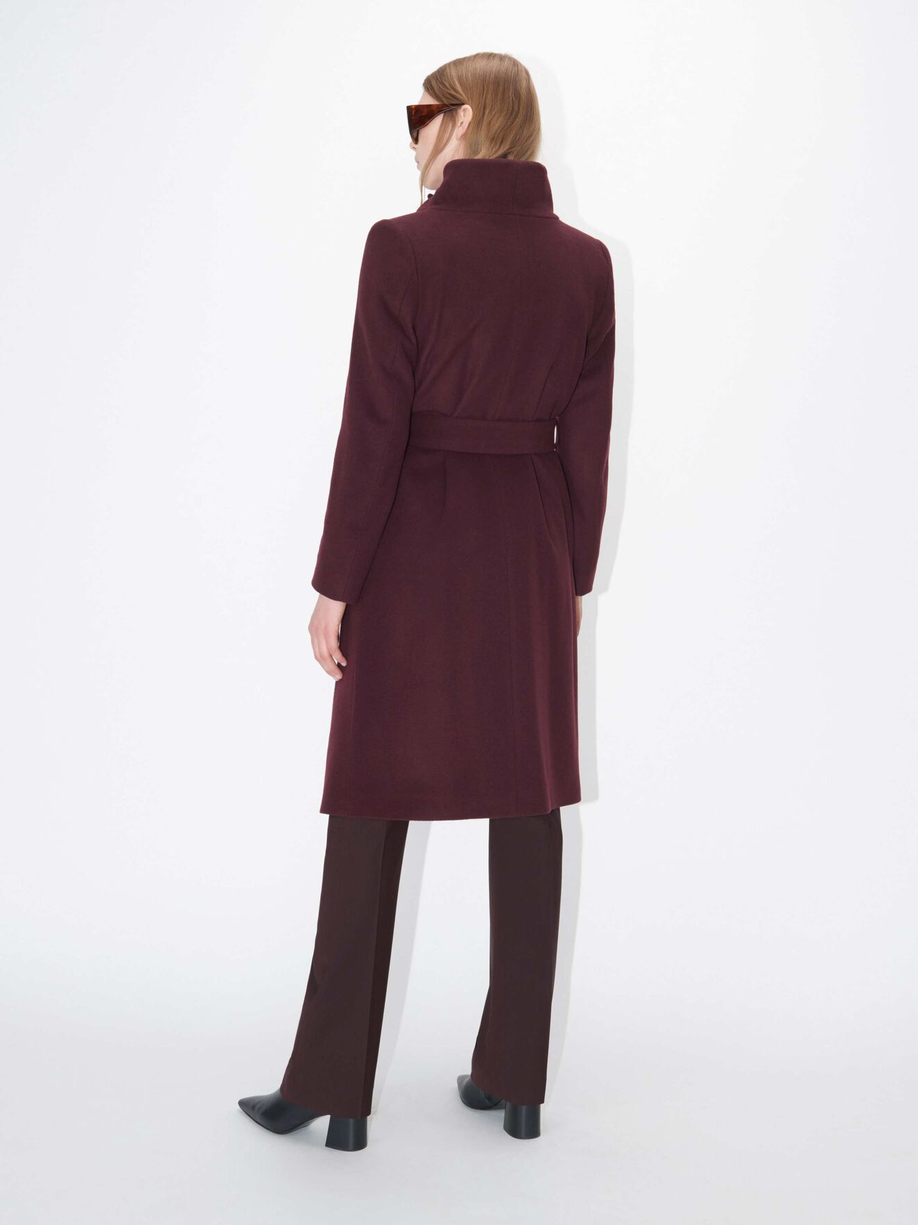 Syriga Coat in Wine from Tiger of Sweden Syriga Coat in Wine from Tiger of Sweden