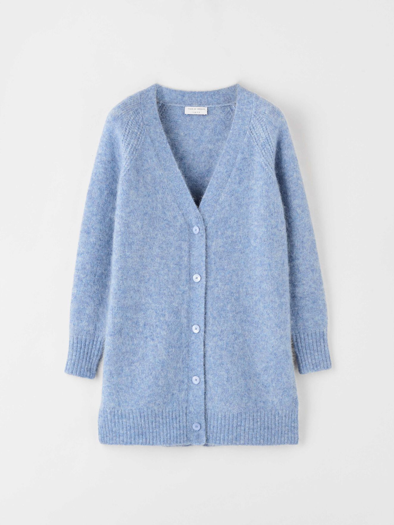 Preza Cardigan in Dull Blue from Tiger of Sweden Preza Cardigan in Dull Blue from Tiger of Sweden